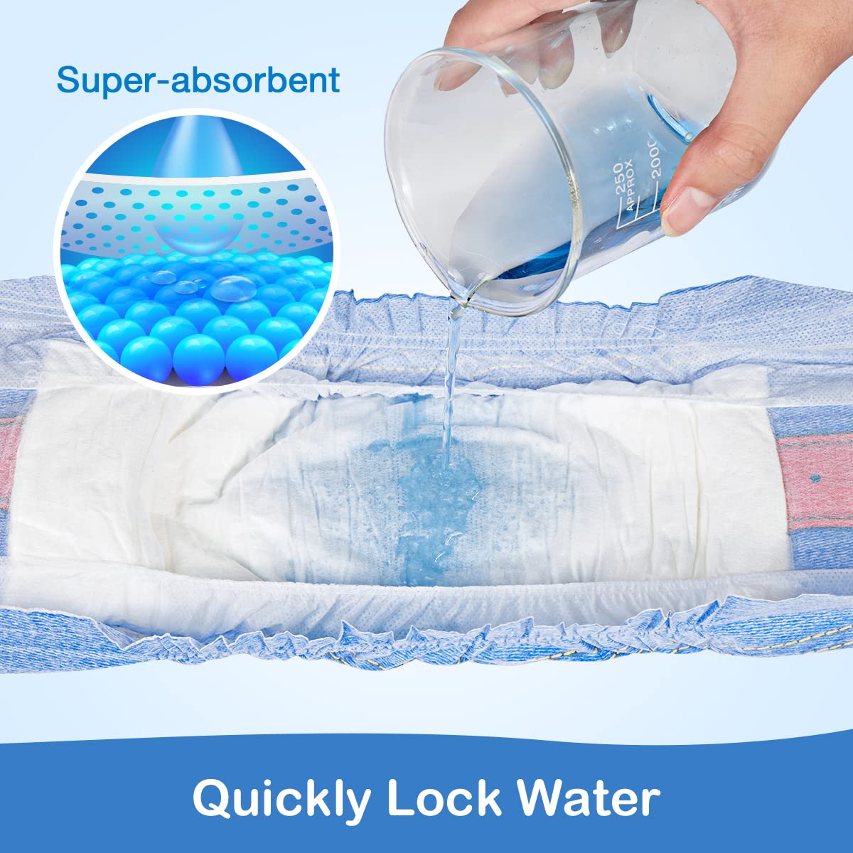 Dono Disposable Dog Diapers Male-Dogs Jeans Super Absorbent Soft Pet Diapers Doggie Wraps for Male Puppy Dogs, Leak Protection Excitable Urination or Incontinence