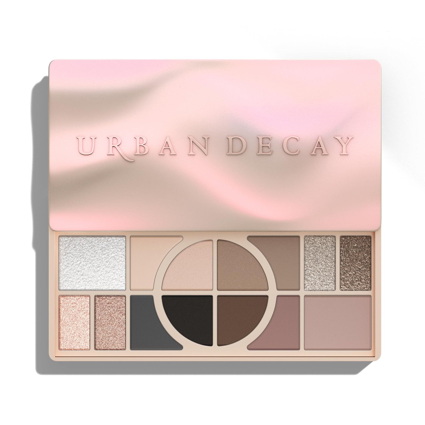 Urban Decay Naked Shaped Eyeshadow Palette - Multi-Use Neutral Eye & Face Palette, 14 Crease & Transfer-Resistant Shades, Up to 16 HR Wear, Sculpting Creams, Defining Powders, Shimmer Highlighters