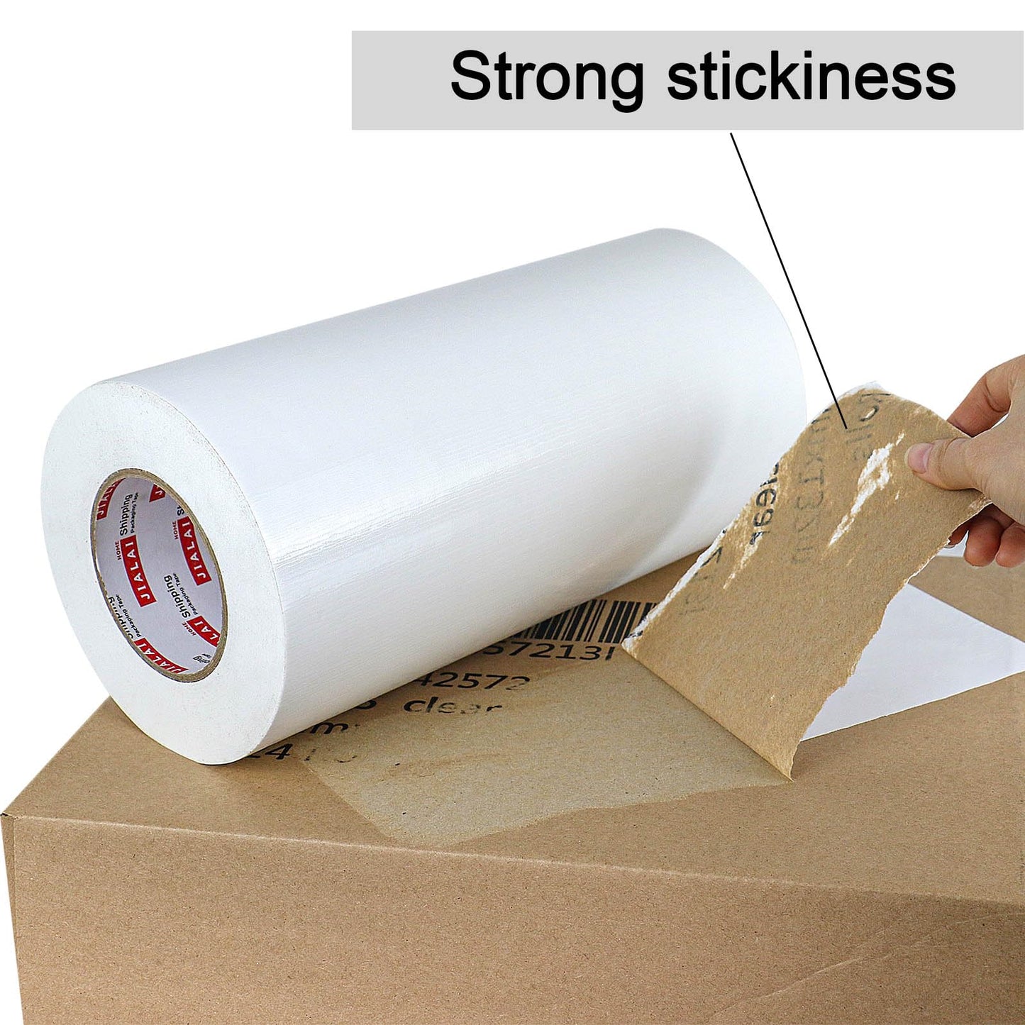 JIALAI HOME Wide Duct Tape, Industrial Grade 30Yards (90 ft) Wide Tape Duct, 9 Mil Heavy-Duty, Waterproof, Strong, Flexible, No Residue, for Crafts (White, 12'' x 90ft)