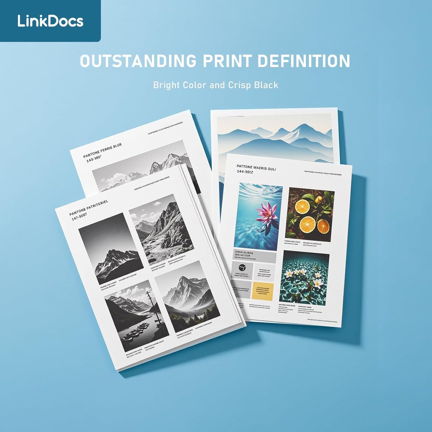 LinkDocs TN830XL Toner Cartridge for Brother Printer, Replacements for Brother TN830XL TN830 TN-830 to use with HL-L2460DW HL-L2480DW HL-L2400D HL-L2405W MFC-L2820DW DCP-L2640DW (4-Pack)