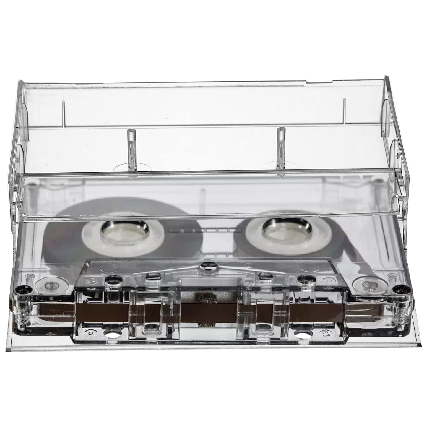 Fasmov 30 Pack Cassette Tape Case, Clear Plastic, Perfect for Audio Cassette Storage, 4.25" L x 2.75" W x 0.6" H