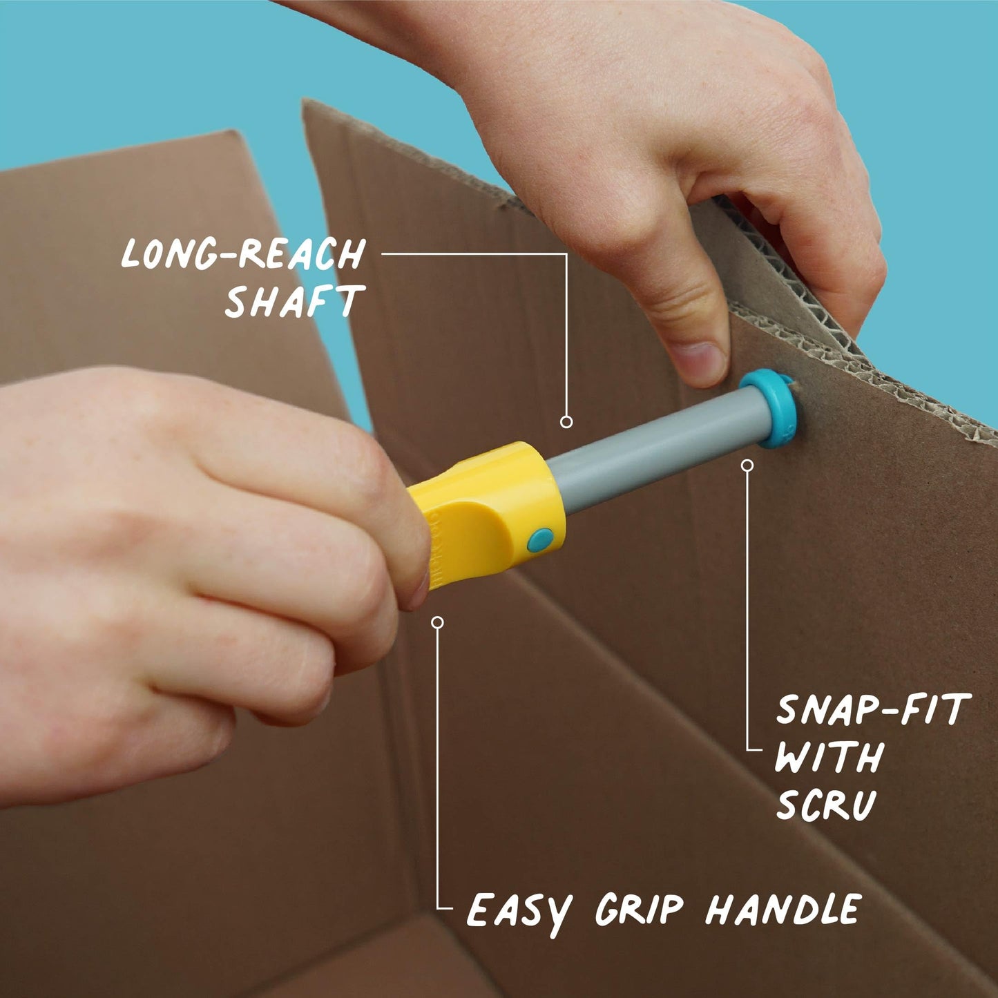 Makedo Explore | Upcycled Cardboard Construction Tool Kit in Small Toolbox (50 Pieces) | STEM + STEAM Educational Toys for at Home Play + Classroom Learning | Reusable Tools for Boys and Girls Age 5+