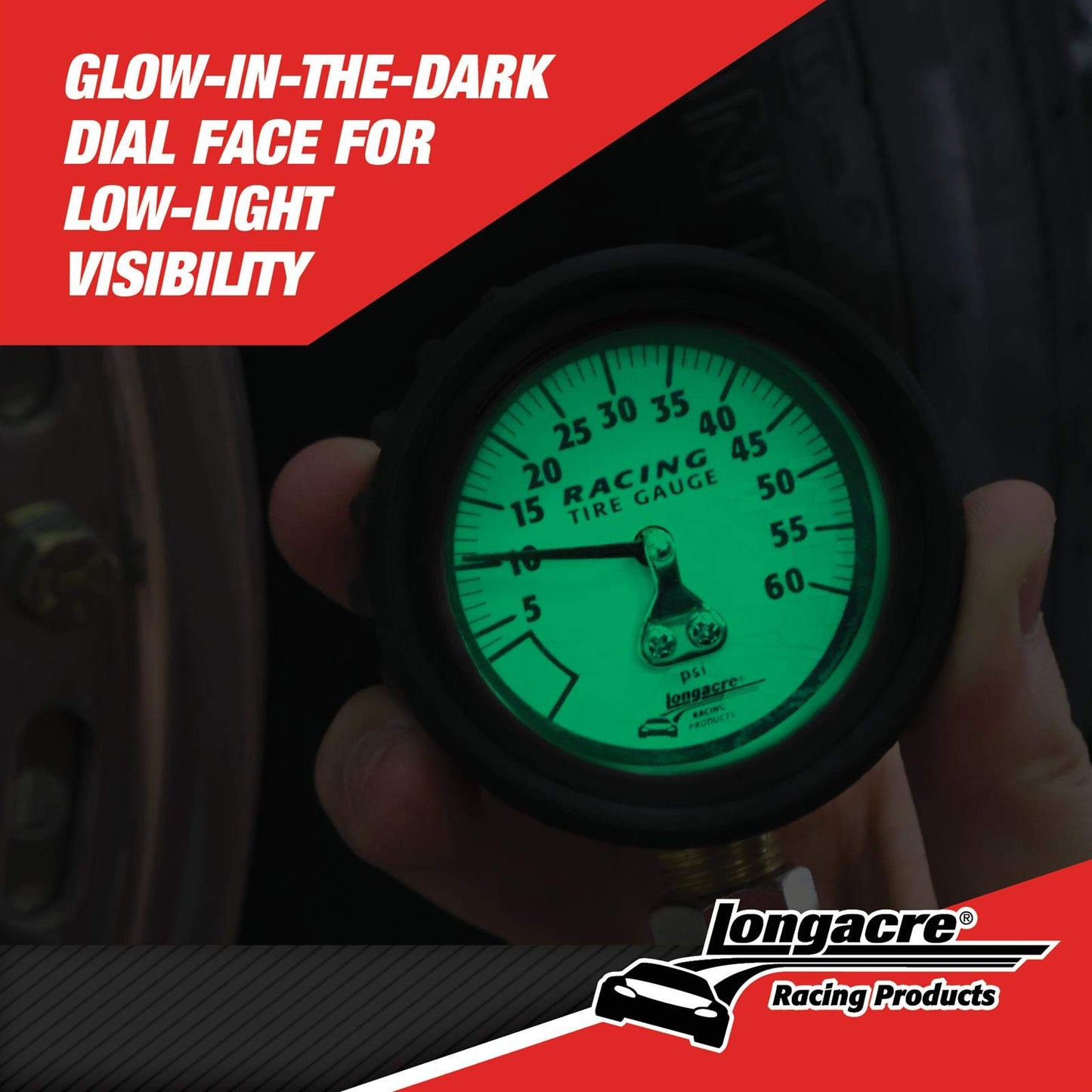 Longacre 50417 (0-60 PSI) Tire Pressure Gauge