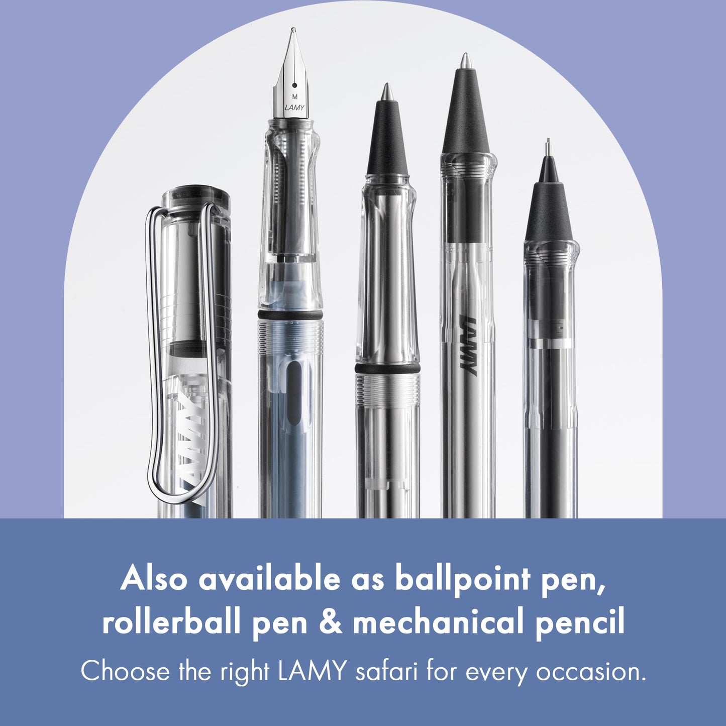 Lamy Vista Fountain Pen Demonstrator, Clear Medium Nib (L12M)