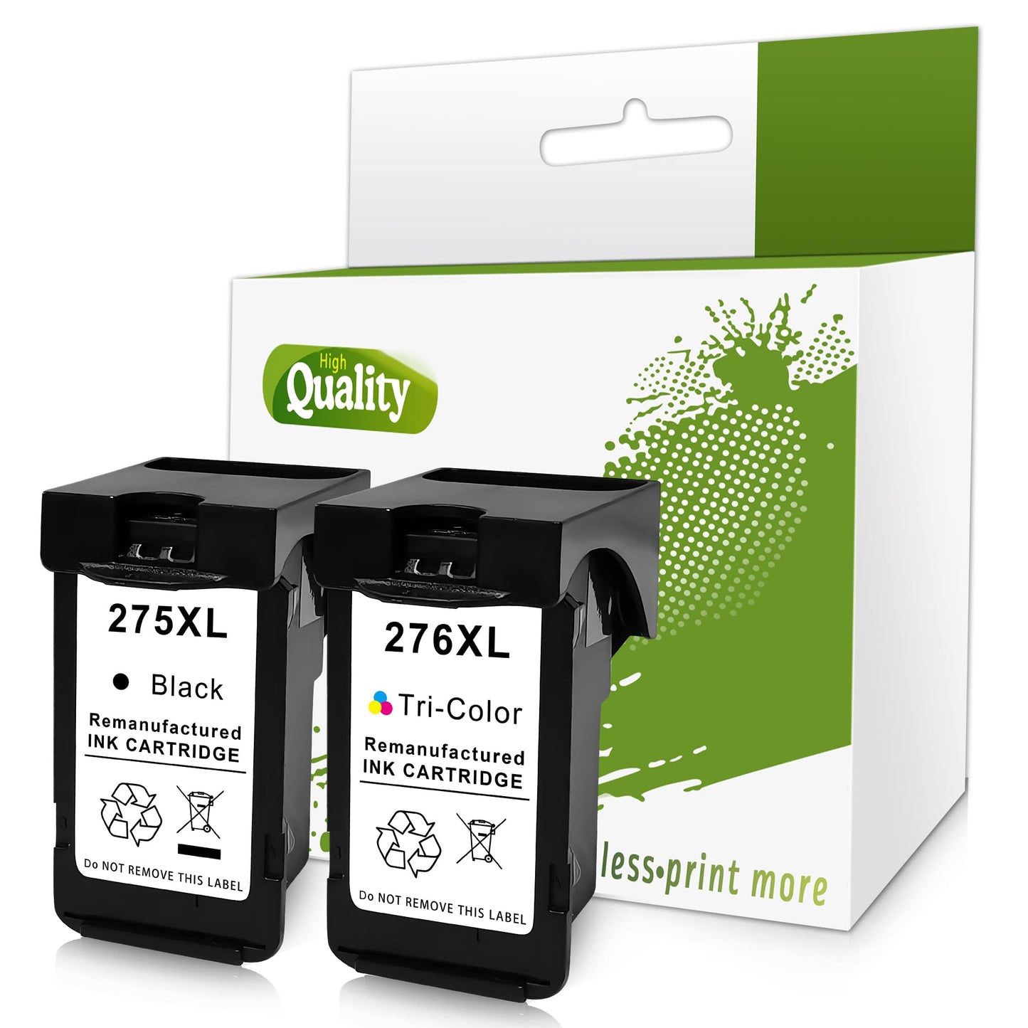 PG-275XL CL-276XL ink cartridge,Compatible for Canon 275 and 276 Ink Cartridge PG 275 CL 276 XL for Canon Pixma TS3722 TR4720 TS3700 TR4700 TS3522 TR4722 TS3500 TS3720 TS3700 TS3520 TR4723,Black Color