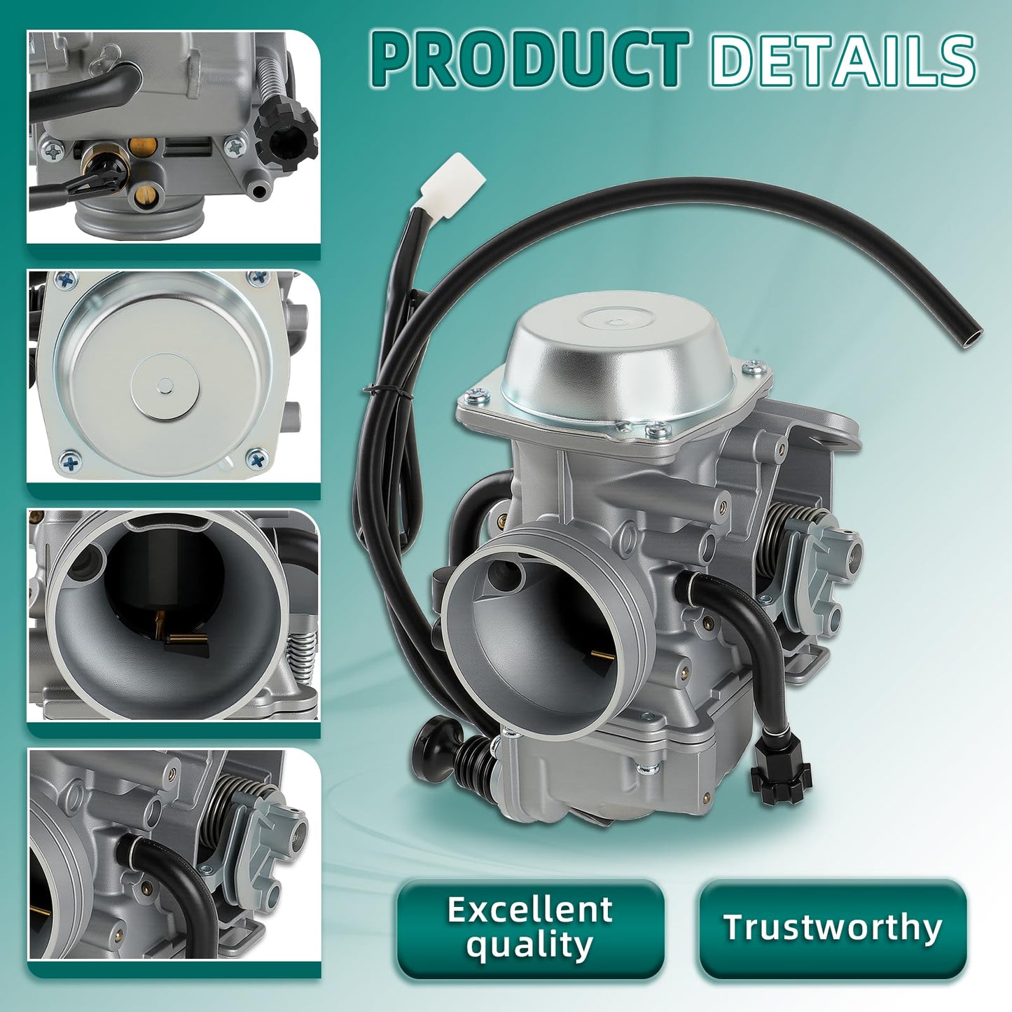 TRX 350 Carburetor for Honda Fourtrax 300 Honda TRX350, 2000-2006 Honda Rancher 350 TRX350FE/FM/TE/TM Honda Foreman 450