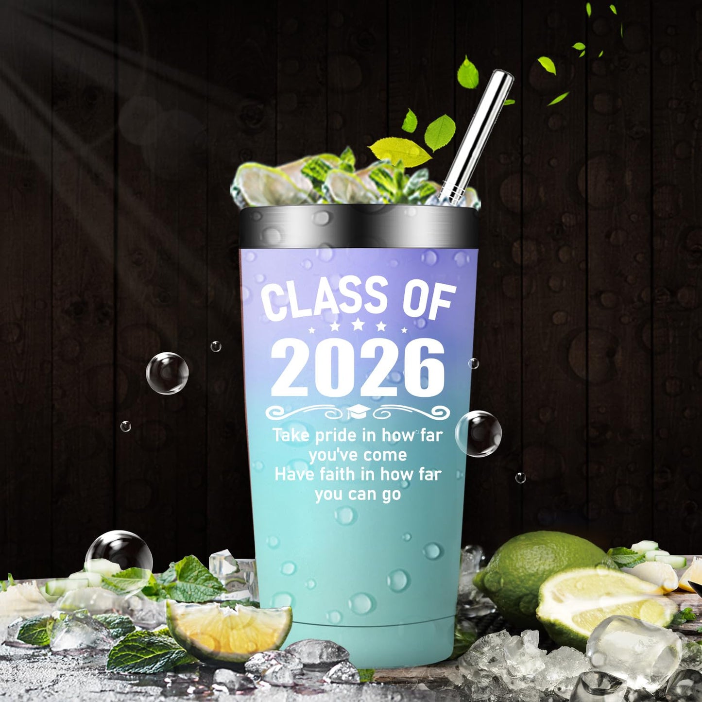 Fufandi Graduation Gifts - Class of 2025 Graduation Gift - College High School Graduations Gifts for Her - Congratulations Gift for Women - Tumbler Cup 20oz
