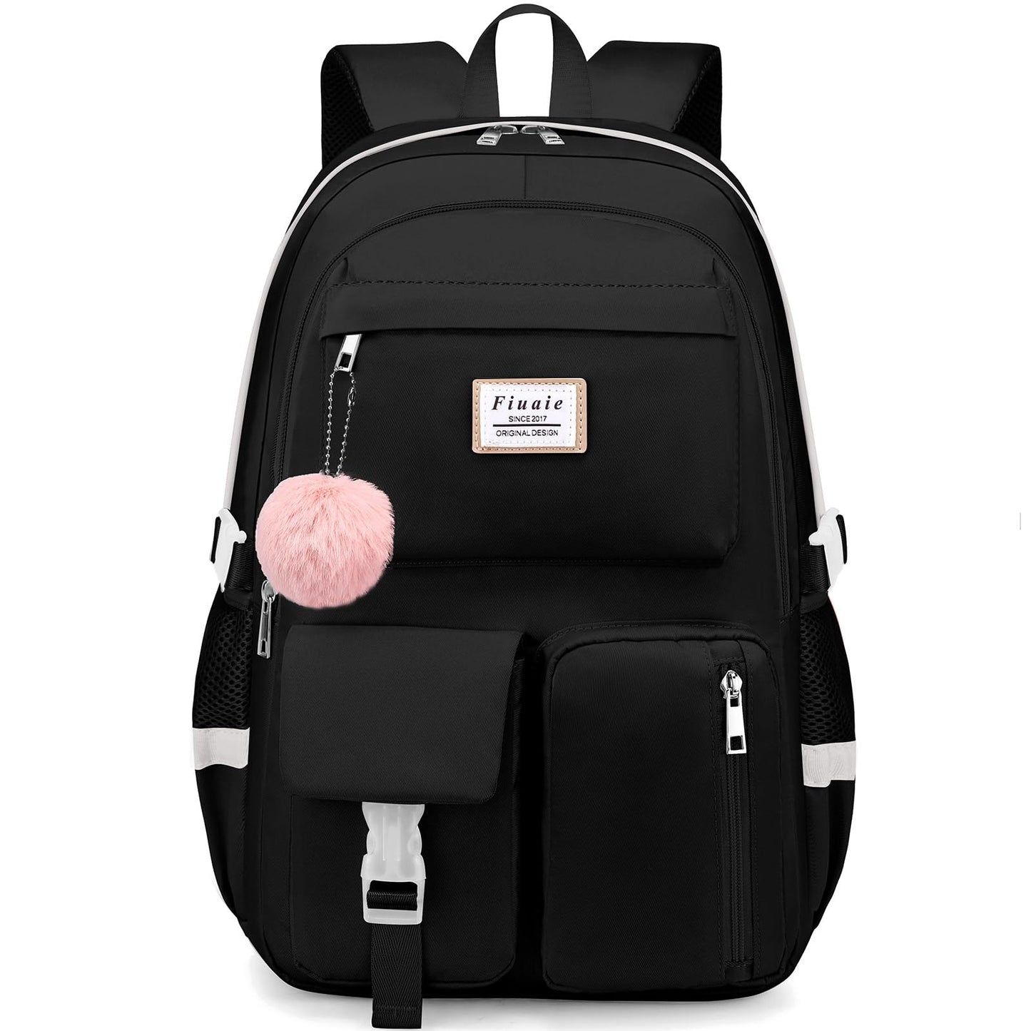 Laptop Backpack for Women College Bookbag: 15.6 Inch Student Backpacks Anti Theft Daypack Large Cute Middle High School Bag Fashion Travel Back Pack Casual Book bag for Teen Girls Black