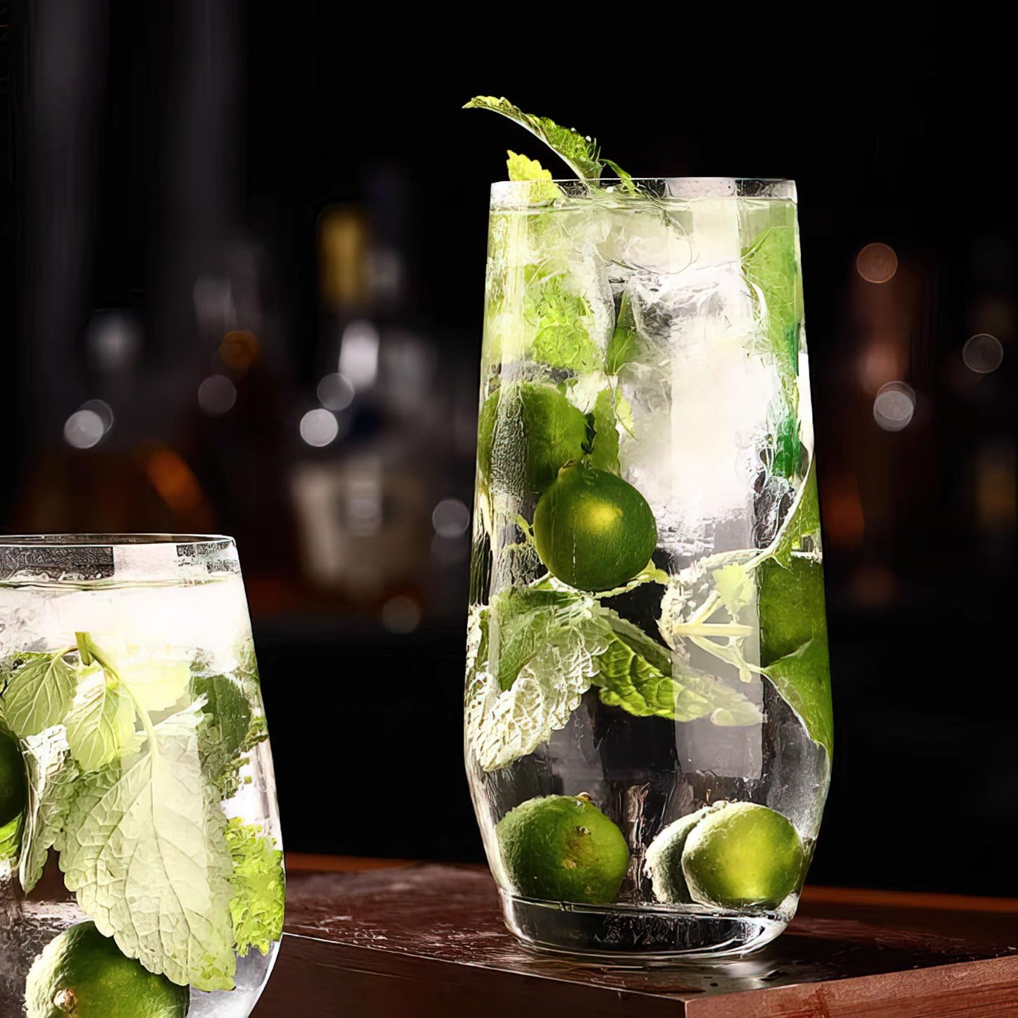 Drinking Glasses Set of 12, Crystal Highball Water Glasses, Glass Cups for Water, Juice, Beverage, Mojito, Mixed Drinks, Cocktail Glass Set-15 Oz
