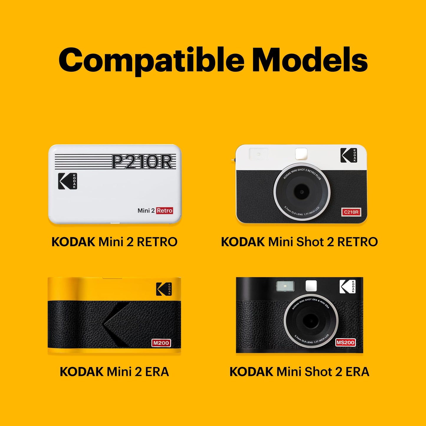 Kodak 4PASS Film Cartridge 5.4 x 8.6 cm (60 Sheets) for Kodak Mini 2 Retro and Mini Shot 2 Retro
