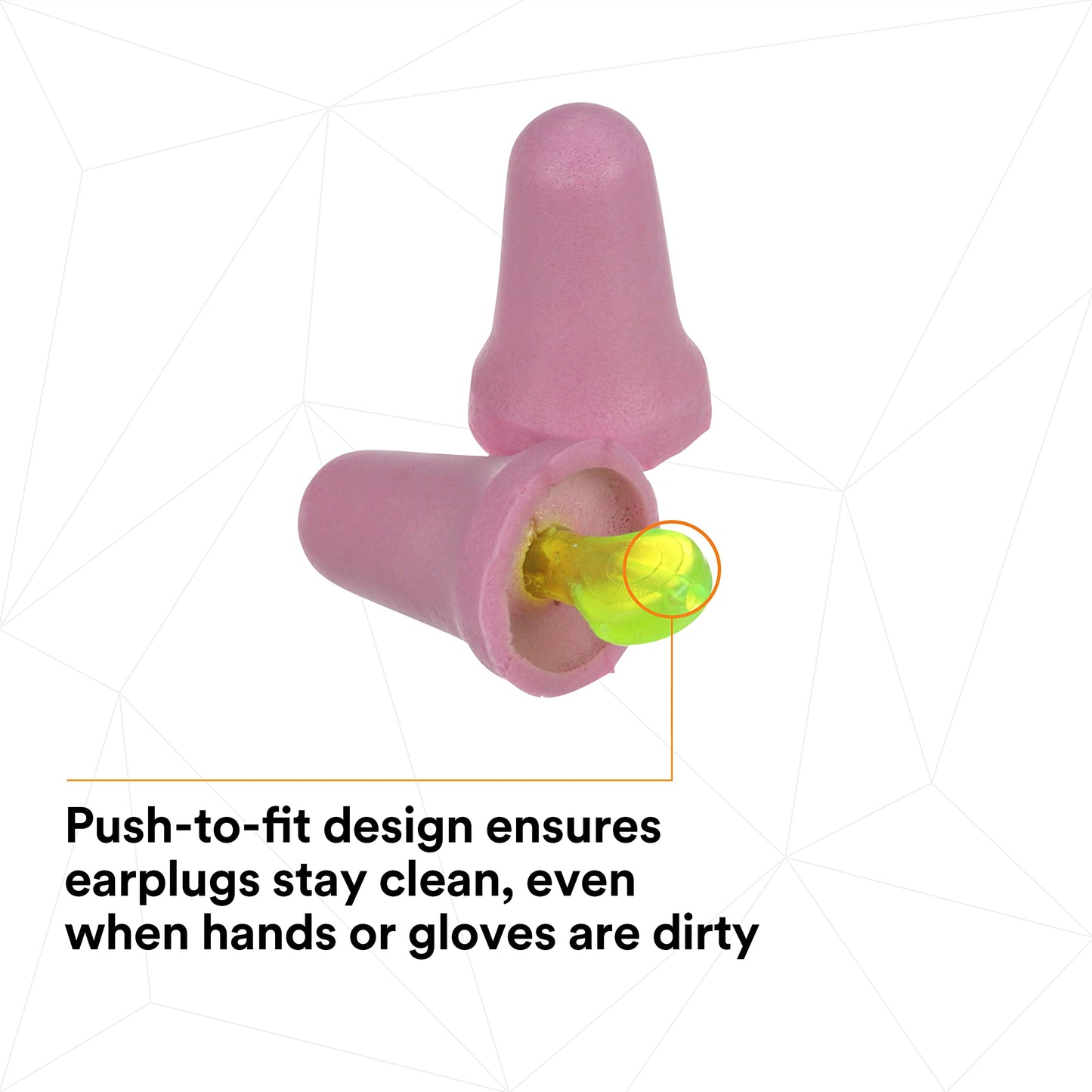 3M No-Touch 98014 P2000 Foam Uncorded Earplugs, 9.44" Height, 8.31" Length, 5.25" Width, Polyurethane, One Size, Purple