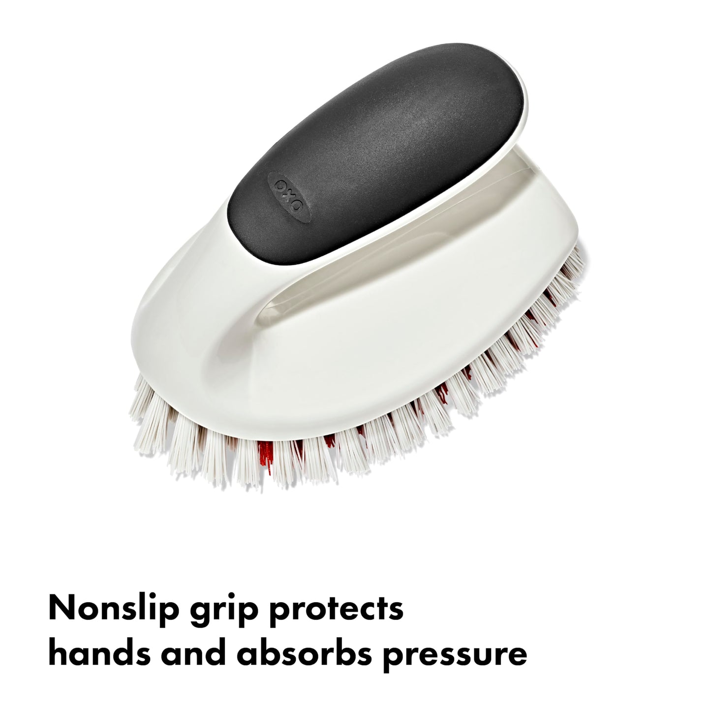 OXO Good Grips All-Purpose Scrub Brush – 2-Pack, Crevice Cleaning, Bathroom Cleaning, Scrub Brush with Handle, Brushes to Scrub Your Kitchen or bathrooms