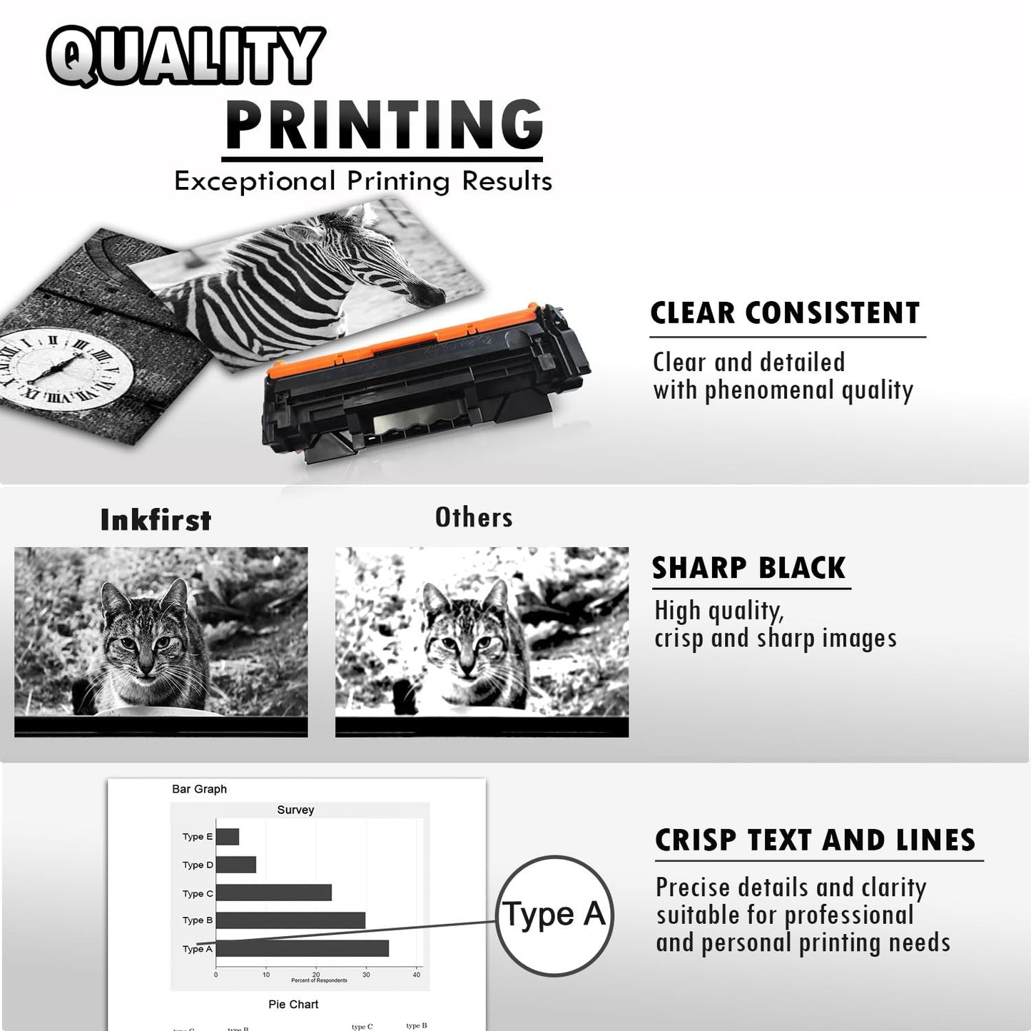 Inkfirst Compatible Toner Cartridge 072H 5648C001 Replacement for Canon 072H Black ImageClass MF284dw MF287dw MF289dw LBP172dw