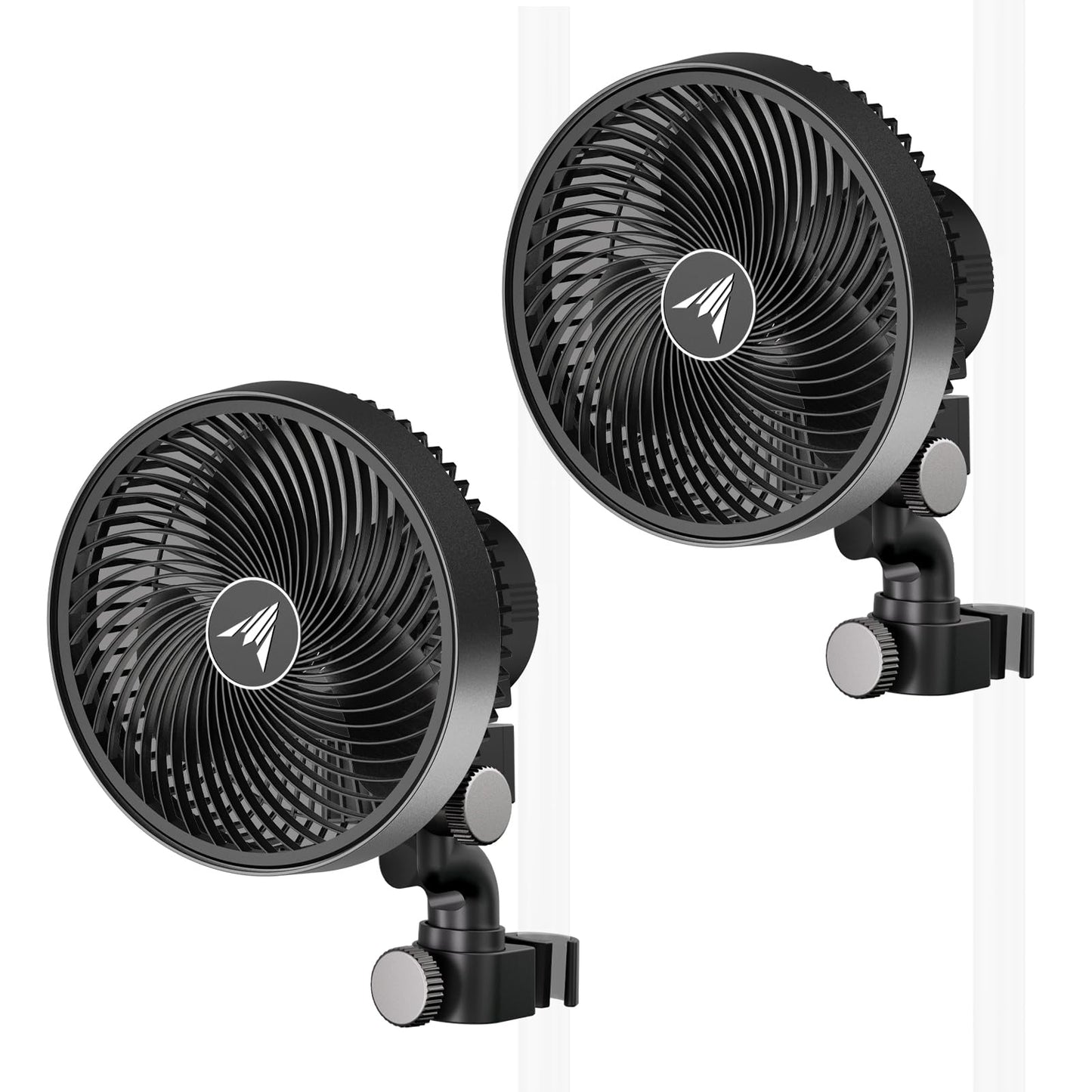 AC Infinity CLOUDRAY S6 2-Pack, Grow Tent Clip Fan 6” with Redesigned Long-Life EC Motor, Custom 10 Dynamic Wind Speeds and 10-Level Oscillation, for Hydroponics Circulation Cooling, 2-Count