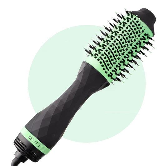 Professional Series 5-in-1 Blow Dryer Brush Hair Styler by MINT | Powerful Frizz-Eliminating Ionic Hair Dryer Brush | Blowout Brush Straightens & Smooths | Hot Air Brush Volumizer for Fine/Thick Hair