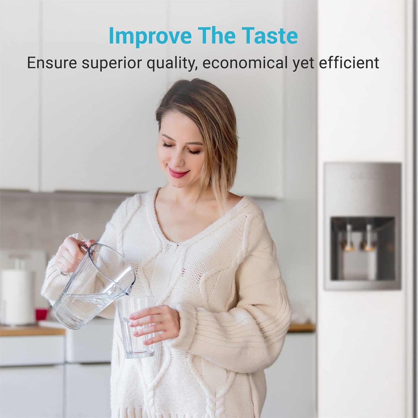 AQUACREST Refrigerator Water Filter Replacement for Frigidaire EPTWFU01® Pure Source Ultra II, FPBC2277RF, FPBG2277RF, FGHB2868TP, FFHD2250TD, FGSC2335TF, 3 Filters (Package May Vary)