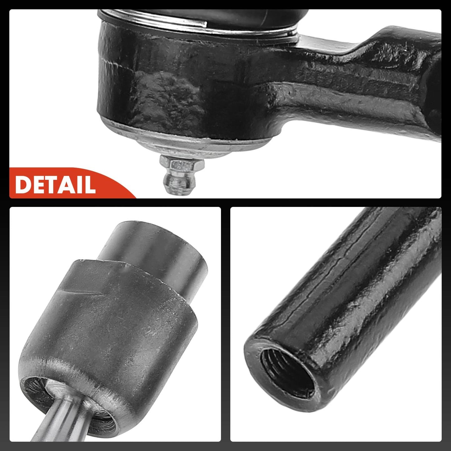 A-Premium 4Pcs Front Inner and Outer Tie Rod End Complete Kit, Compatible with Chevrolet Malibu 2004-2012, Saturn Aura 2007-2009, Pontiac G6 2005-2010