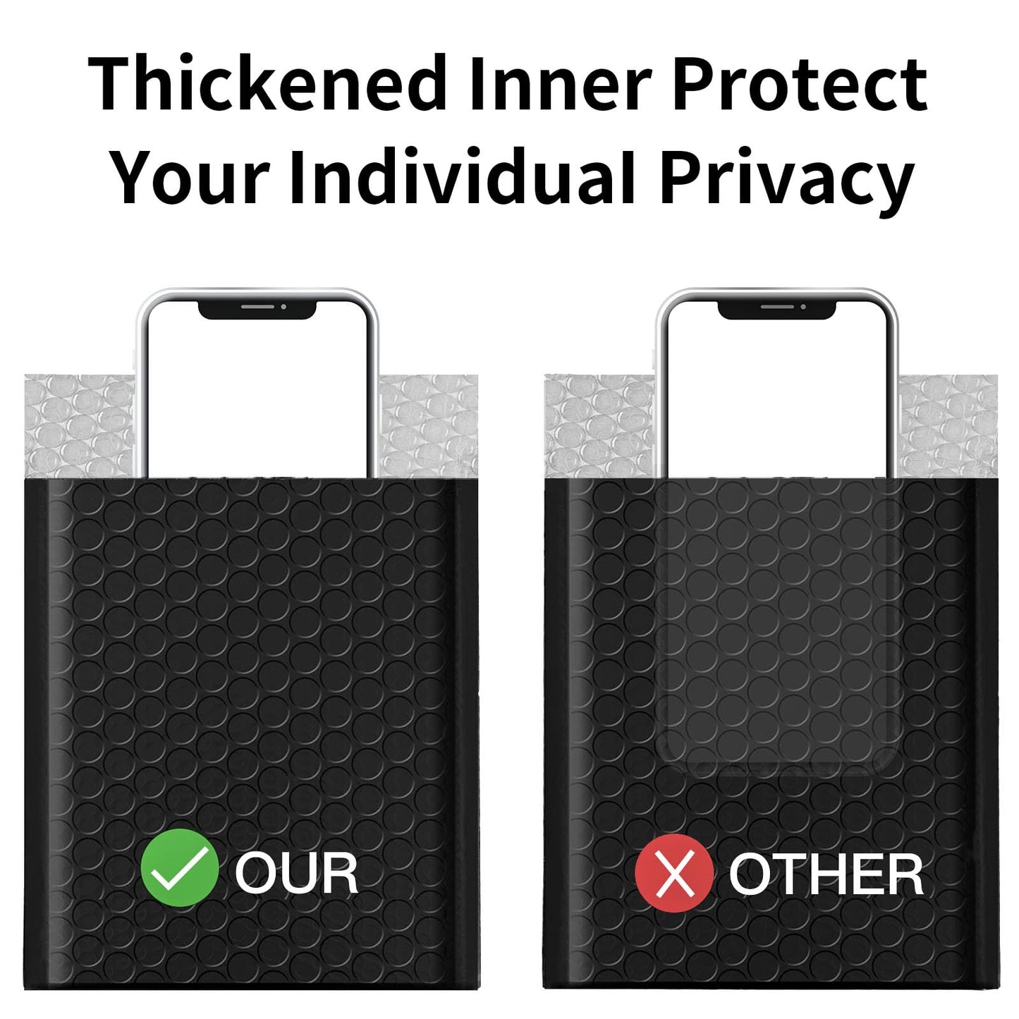 Proprobag 6x10 Bubble Mailers 100 Pack - Usable Size 6x9 Heavy Duty Padded Mailer with Self Seal, Waterproof Shipping Envelopes, Bubble Wrap Protection for Ecommerce, Non See Through