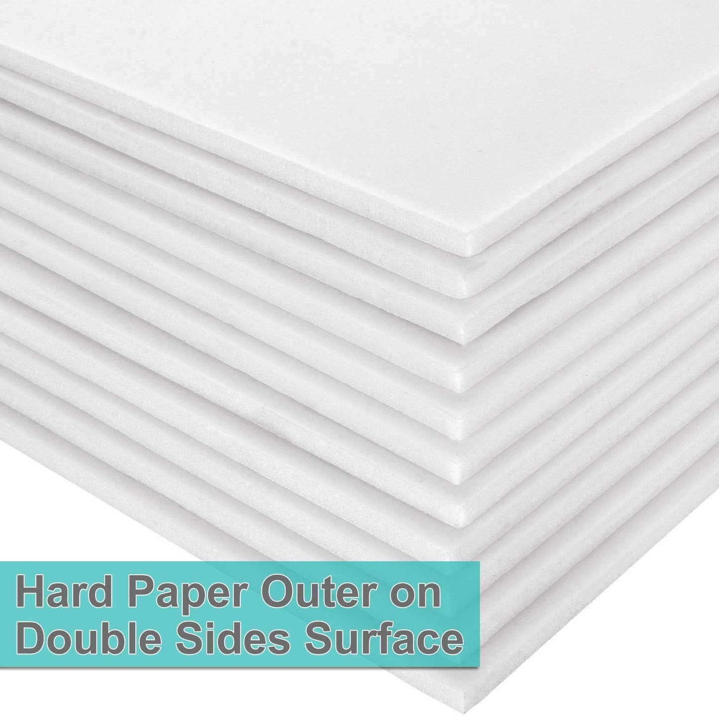 30 Pack Foam Boards 8x10 Inch Foam Core Backing Board White 1/5" Thickness Mat Board Polystyrene Poster Board Signboard Perfect for Presentations School Office & Art Projects