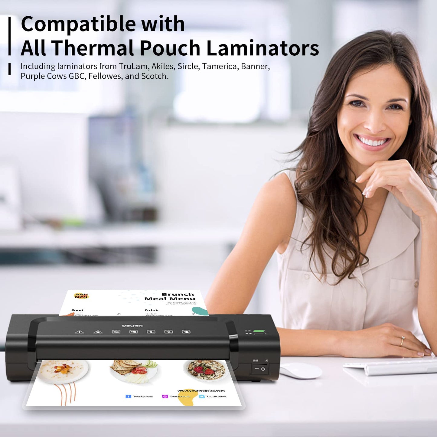 PAPRMA 5-MiL Laminating Sheets 200 Packs, Laminate Pouches Holds 8.5-x-11-inch Sheet, Clear Thermal Laminator Paper 9-x-11.5-inch