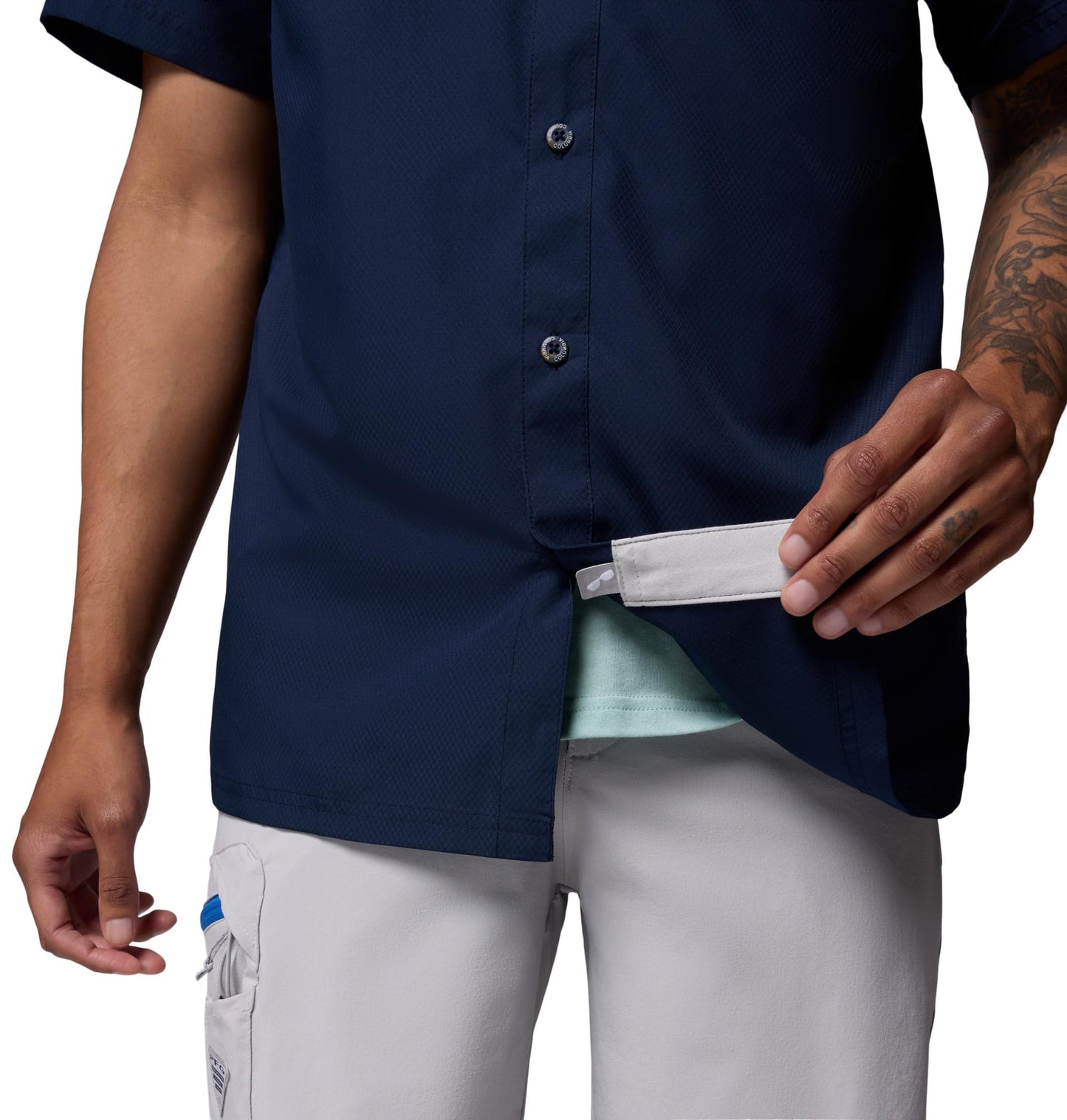 Columbia Men's Slack Tide Camp Shirt, Collegiate Navy, X-Large