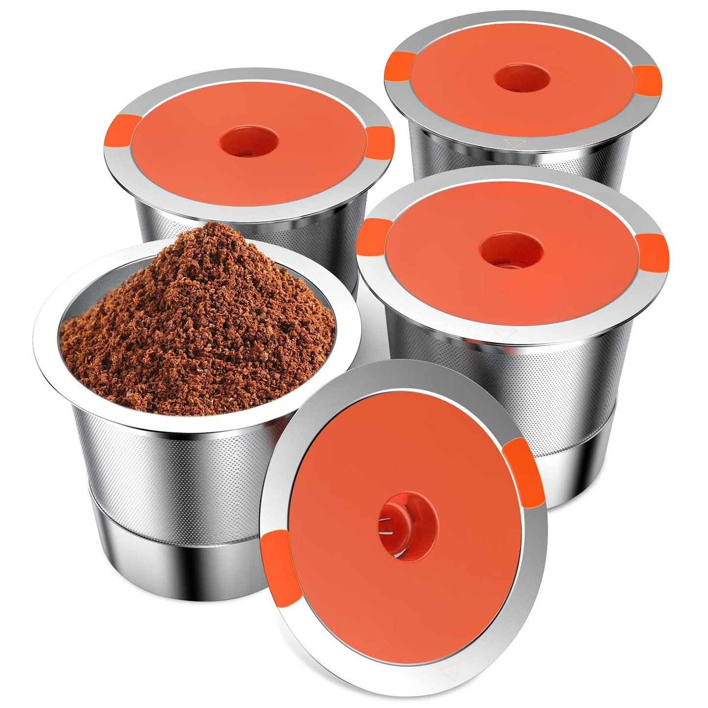 ACOFEM 4 Pack Reusable K Cups Pods for Keurig 1.0 & 2.0