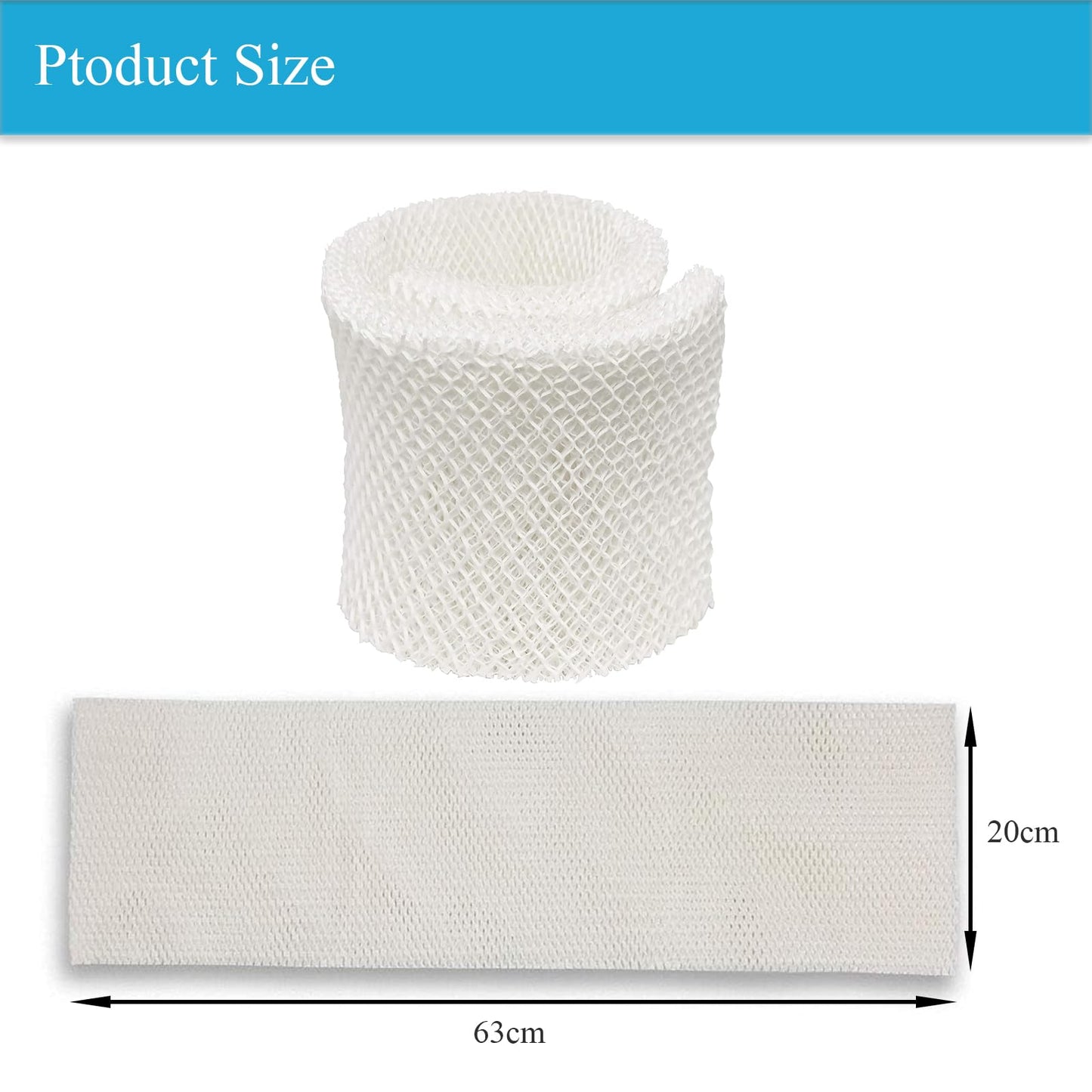 KeYiJia 2 Packs MAF2 Replacement Wicking Humidifier Filter Compatible with Moist AIR Models MA0600 MA0601 MA0800 MA08000 Compatible with Kenmore Models 15408 154080 17006 29706 29988 29880C