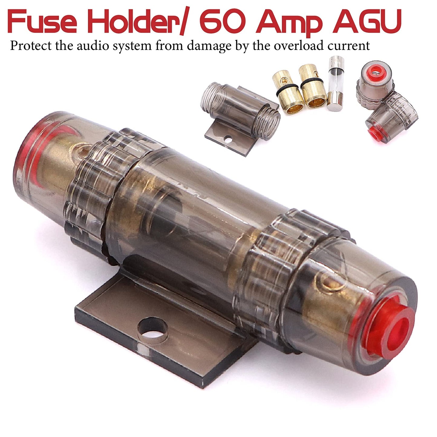 4 Gauge Audio Amplifier Installation Wiring Systems KIT,Make Connections and Brings Power to Your Radio,Subwoofers and Speakers