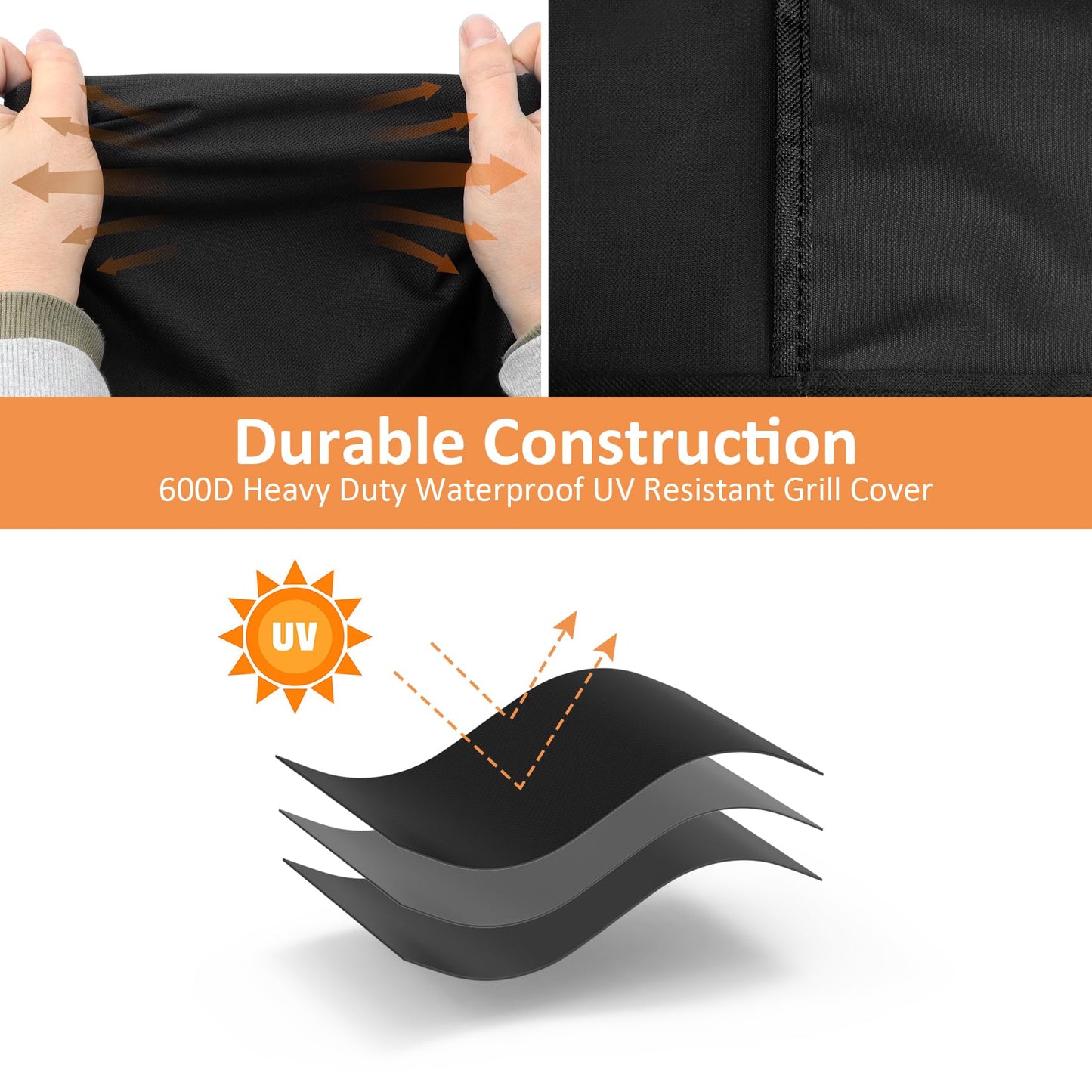 Grill Cover for Large Big Green Egg and Kamado Classic Joe Ceramic Grill, 29 Inch Dia Waterproof Outdoor Grill Full Cover, Outdoor BBQ Smoker Accessories