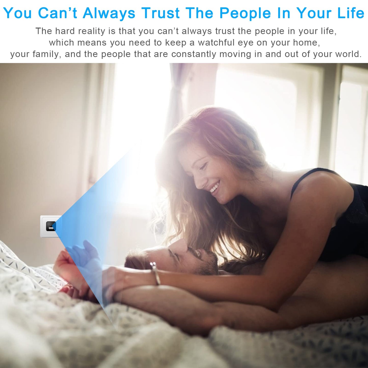 1080P WiFi Security Camera Indoor - Motion Detection, Night Vision, 2-Way Audio, App Alert Home Surveillance Camera