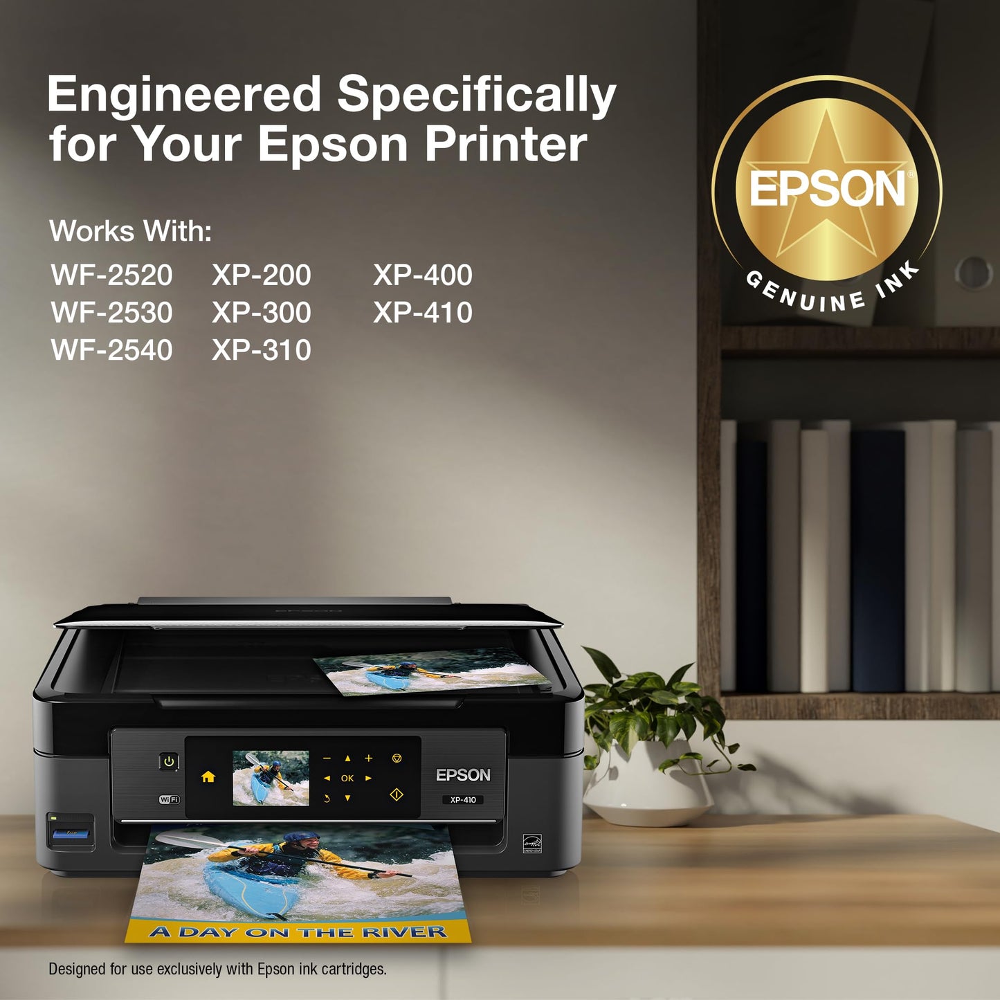 EPSON 200 DURABrite Ultra Ink Standard Capacity Color Combo Pack (T200520-S) Works with WorkForce WF-2520, 2530, 2540, Expression XP-200, 300, 310, 400, 410