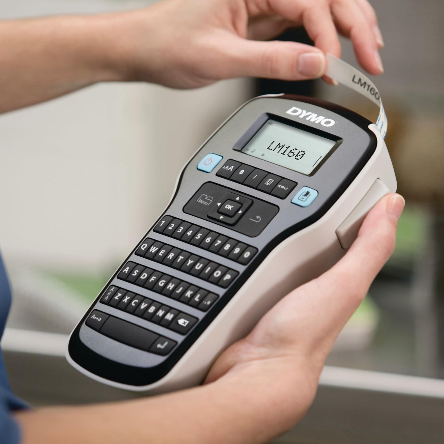DYMO LabelManager 160 Portable Label Maker, Easy-to-Use, One-Touch Smart Keys, QWERTY Keyboard, Large Display Label Printer for Home & Office Organization