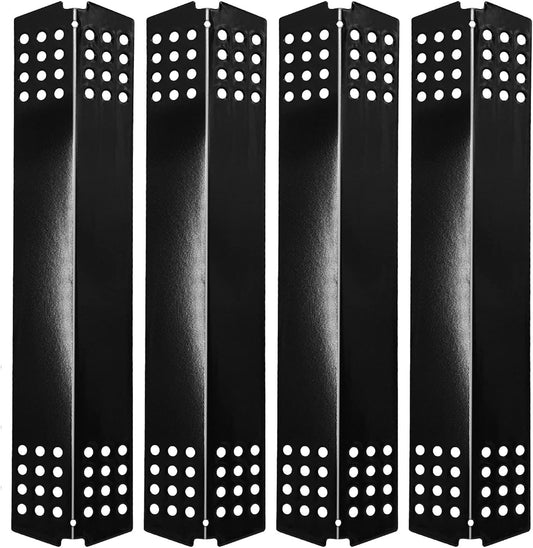 Criditpid BBQ Heat Plate Shields Replacement for Master Chef G45308, G45311, G45301, G45303, G45309 Grill Models. Porcelain Steel Barbecue Heat Shields, 4-Pack.