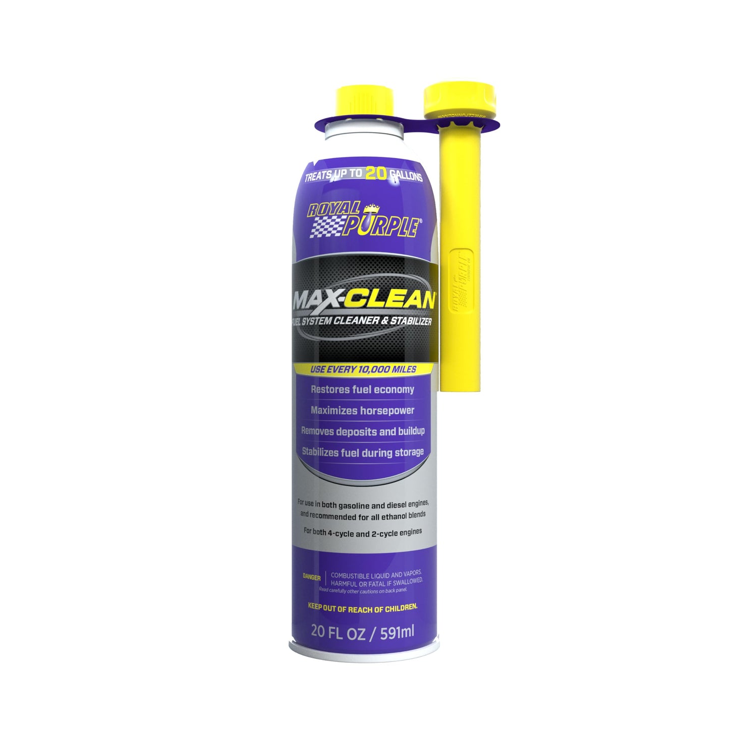 Royal Purple 11722 Max-Clean Fuel System Cleaner and Stabilizer, 20-Ounce Bottle