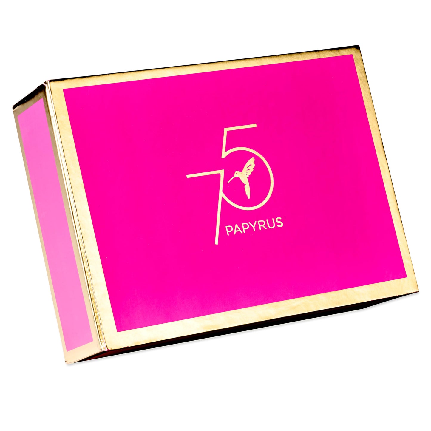 Papyrus 75th Anniversary Greeting Card Assortment for Birthday and All Occasion with Keepsake Box (6-count)