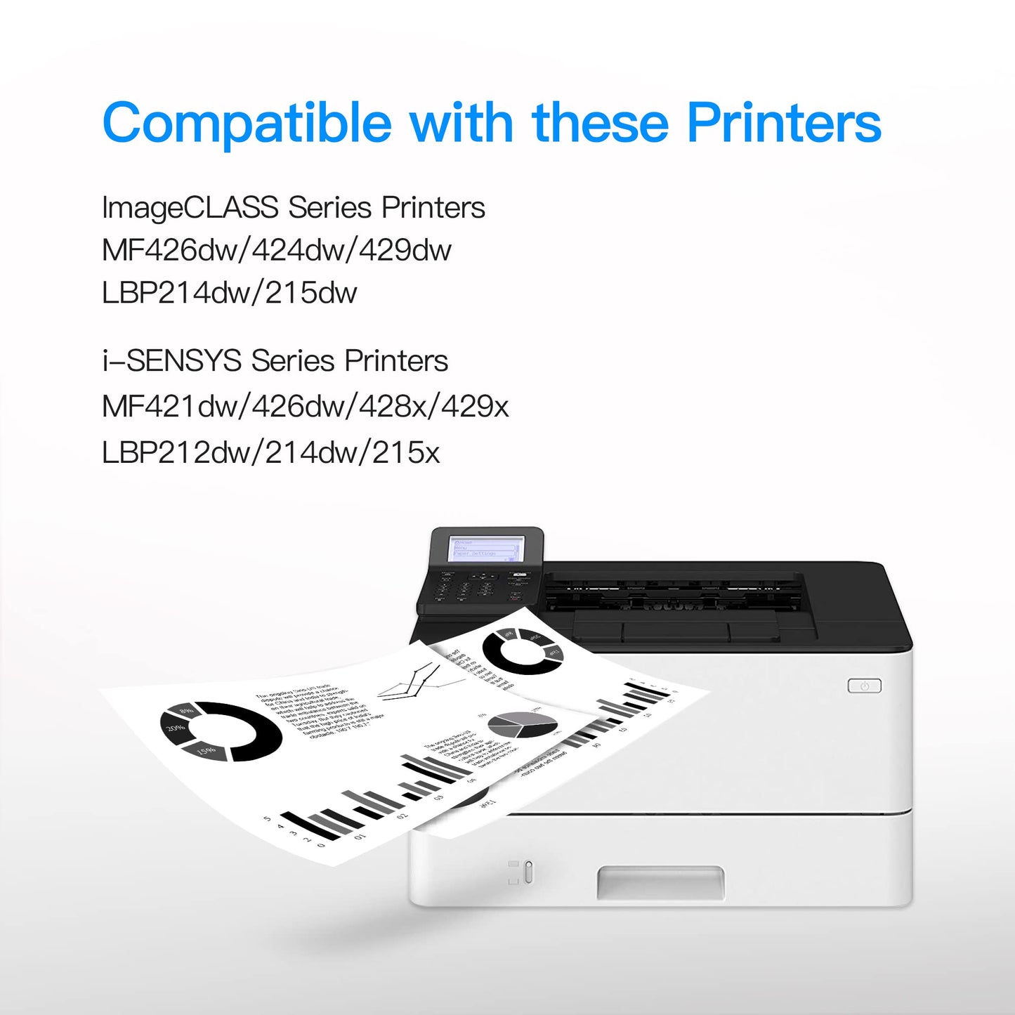 LxTek Compatible Toner Cartridge Replacement for Canon 052 to use with ImageCLASS MF424dw MF426dw LBP214dw，i-SENSYS LBP214dw LBP214dw MF421dw (Black, 1 Pack)