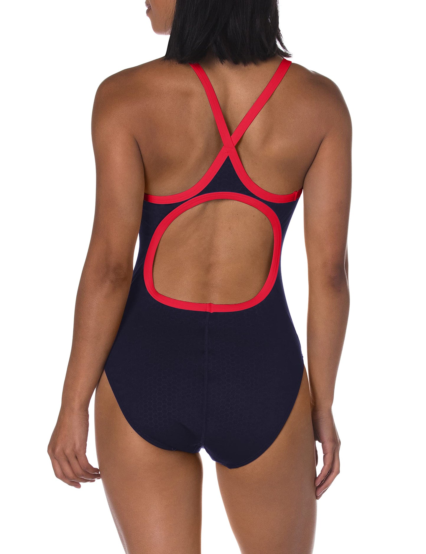 TYR Women’s Hexa Diamondfit Swimsuit Navy/Red
