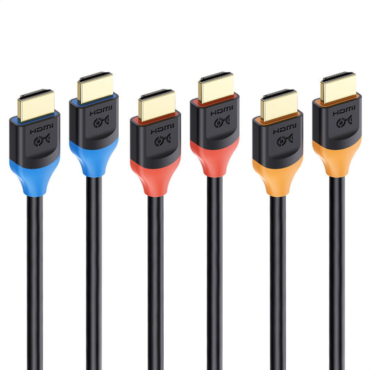 Cable Matters Ultra High Speed HDMI Certified] 3-Pack 48Gbps 8K HDMI Cable 9.8 ft / 3m with 8K@120Hz, 4K@240Hz and HDR Support for PS5, Xbox Series X/S, RTX3080/3090, RX 6800/6900, Apple TV, and More