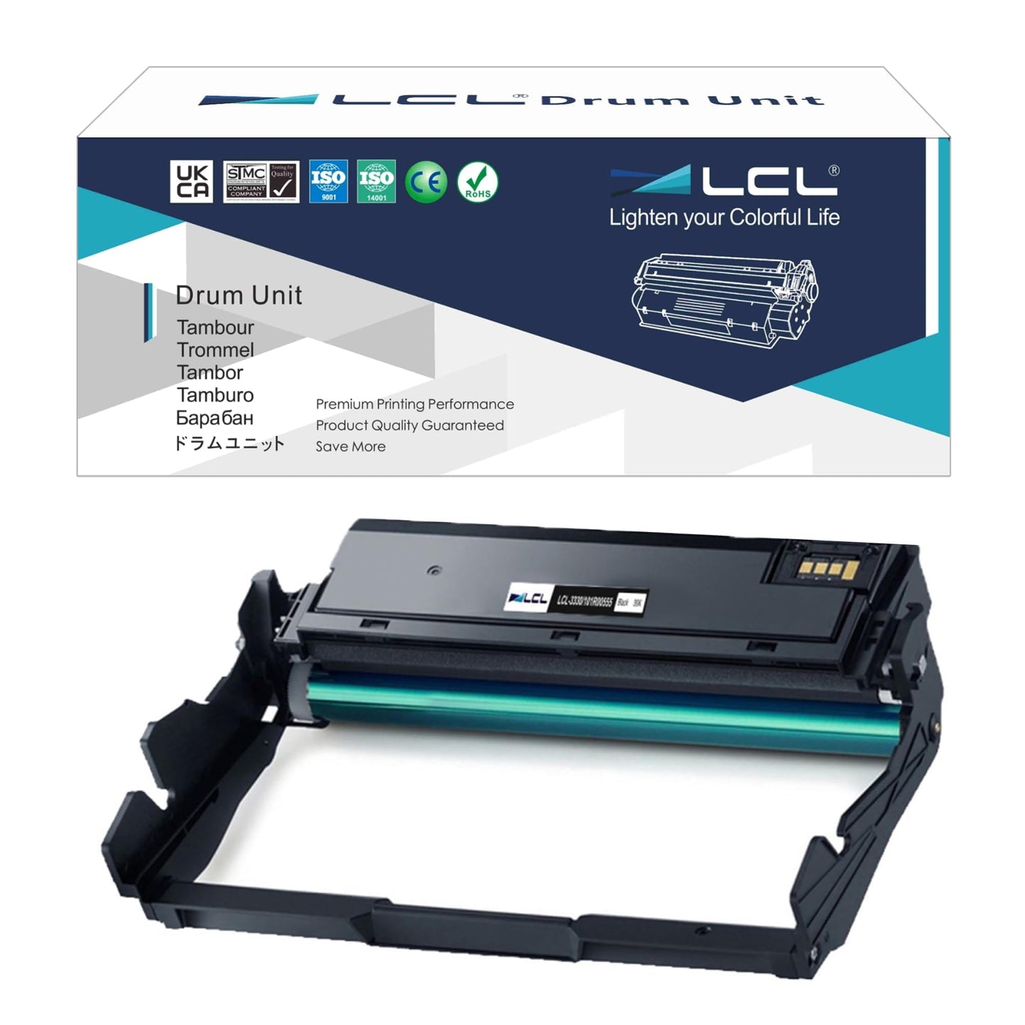 LCL Comaptible Drum Unit for Xerox Phaser 3330 WorkCentre 3335 3345 101R00555 (1-Pack, Black) for Xerox WorkCentre 3335 3345 3335DN 3345DNi,Phaser 3330,3345VDNi,Phaser 3330DNi