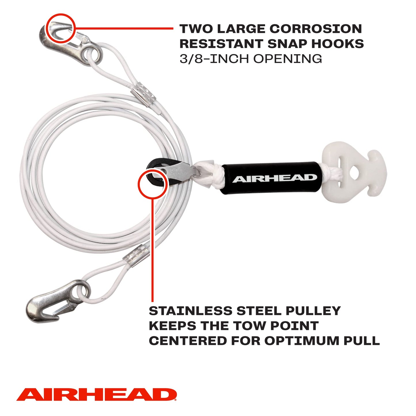 Airhead AHTH-9 14-Feet Cable Self Centering Tow Harness