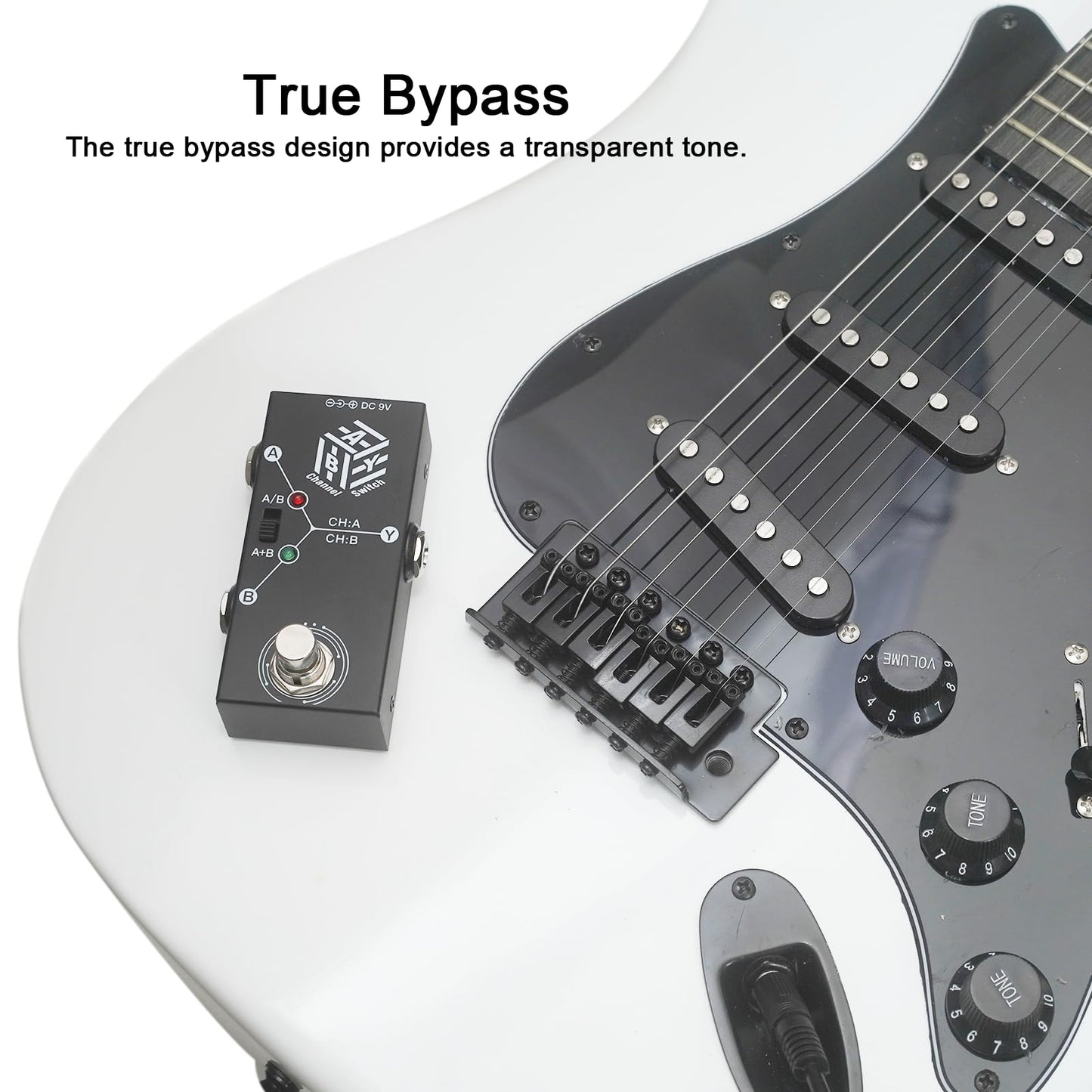 ABY Box Line Selector AB Switch Mini Guitar Effect Pedal True Bypass -ABY Channel Switch