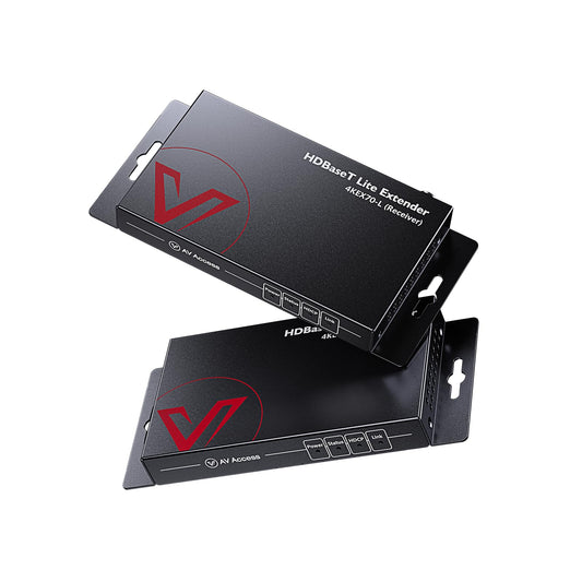 AV Access 4K HDBaseT HDMI Extender, 70m/230ft HDMI Extender Over Single Cat6/6a/7 with 2-Way IR, CEC, PoE & RS232, EDID, HDCP 2.2