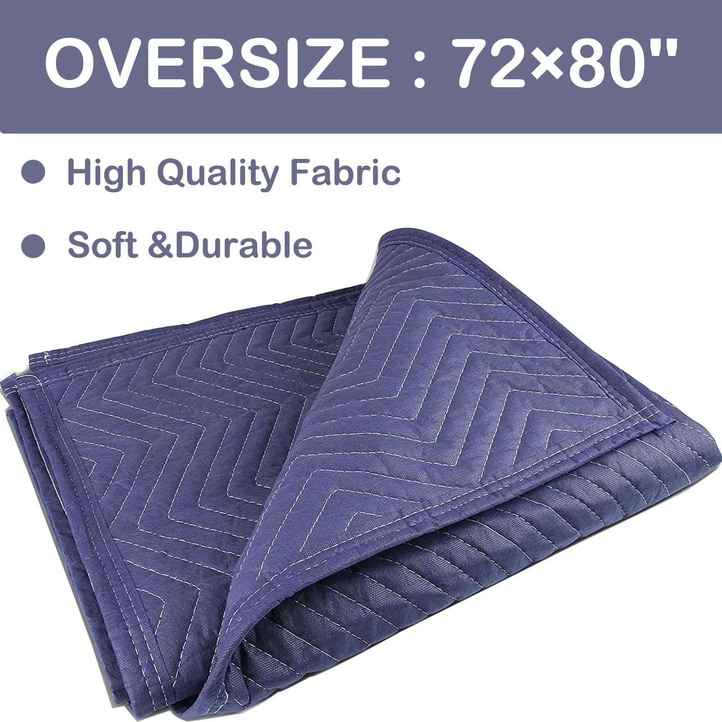 Moving Blanket Moving & Packing Blanket Full Size Shipping Blankets (80 x 72 Inch)