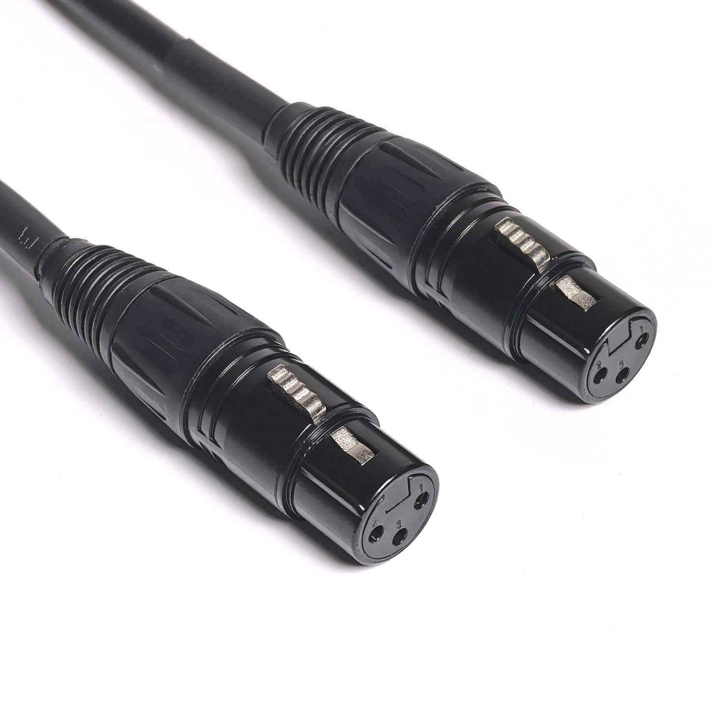 WJSTN XLR Cable, 3-pin Male to Female, Balanced XLR Speaker Cable Suitable for Microphones, Preambles, Speaker Systems, Radio Station and More 2 Pack (3FT)