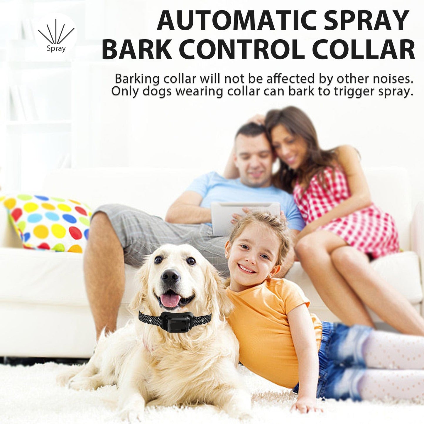 Citronella Bark Collar [No Citronella Refill] Citronella Dog Collar, Level 3 Sensitivity Adjustable Citronella Dog Bark Collar, Safer Anti Barking Control Spray Collar for L/M/S Dogs