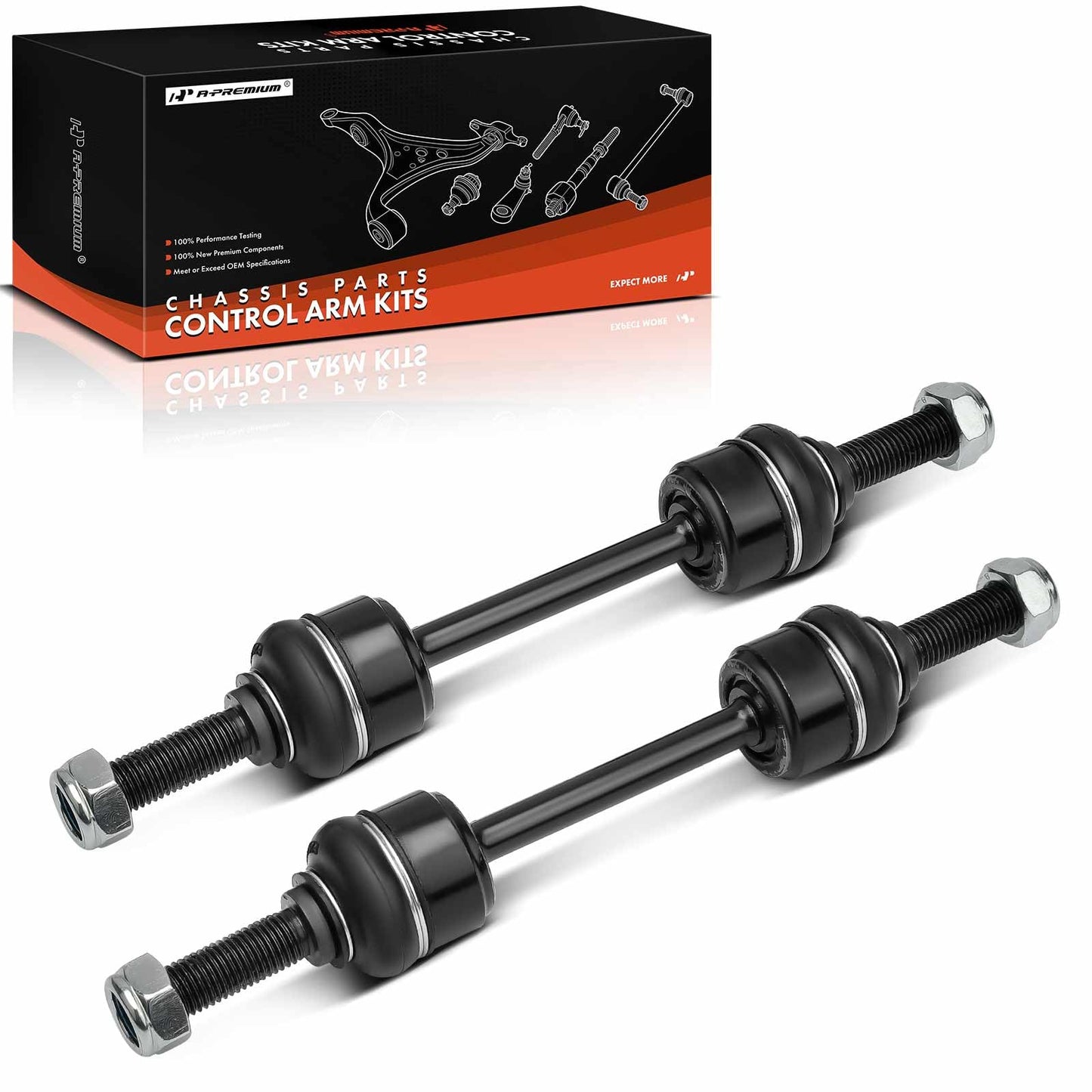 A-Premium 2 x Front Sway Bar Links Stabilizer Bar Links Compatible with Ford F-150 2009-2020, F-250 Super Duty/F-350 Super Duty 2010-2019, F-450 Super Duty 2009-2019, F-550 Super Duty 2009-2018