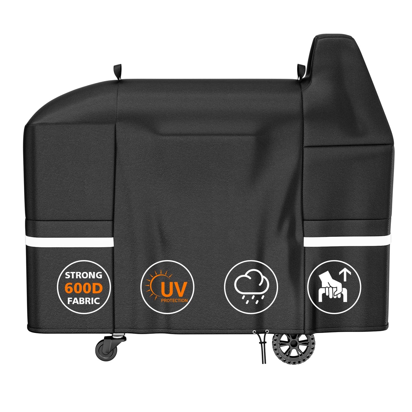 Hisencn Grill Cover for Pit Boss Austin XL, 600D Wood Pellet Grill Cover for PB Rancher XL, 1000, 1100 pro, 1150, Z Grill 1000, Heavy Duty Waterproof, UV and Fade Resistant BBQ Cover