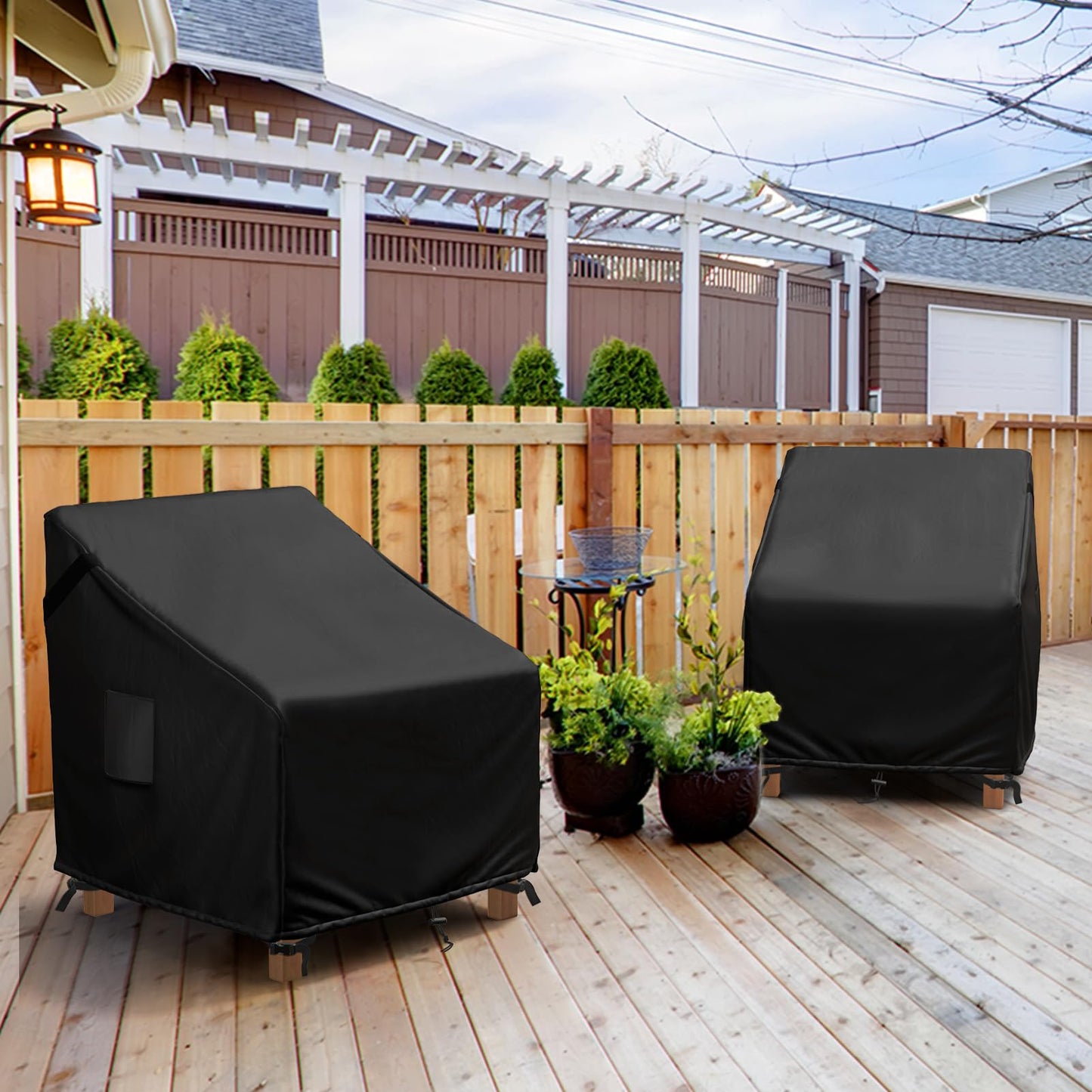 MR. COVER Patio Chair Covers Waterproof, Outdoor Furniture Covers for Rocking & Adirondack Chairs, Fits up to 35" W x 37" D x 36" H, Moisture-Proof & Rip-Resistant, 2 Pack