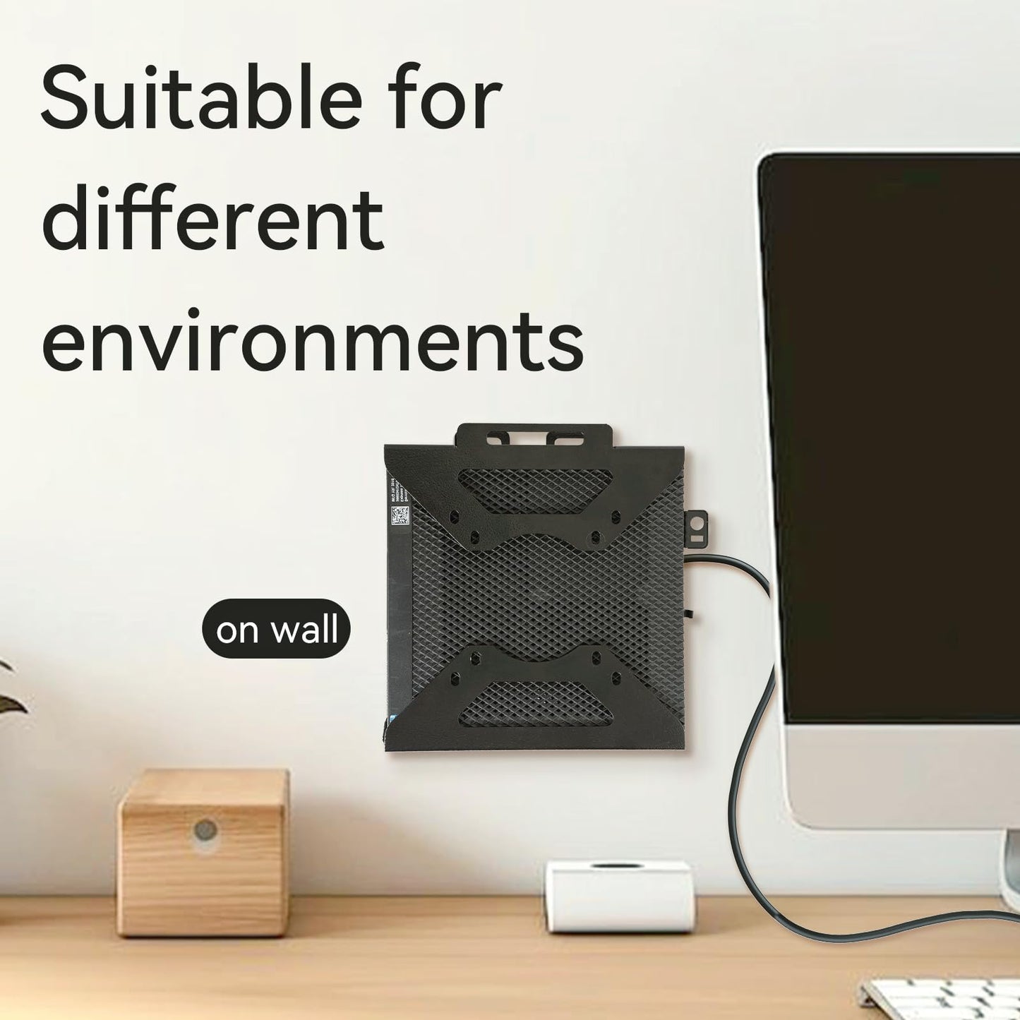 Fbyuitap Mini PC Mount Compatible with DELL OptiPlex Micro Form Factor Case,VESA and Under Desk fit for MFF 3040,3050,3060,3070,3080,5050,5060,5070,7050,7060,7070
