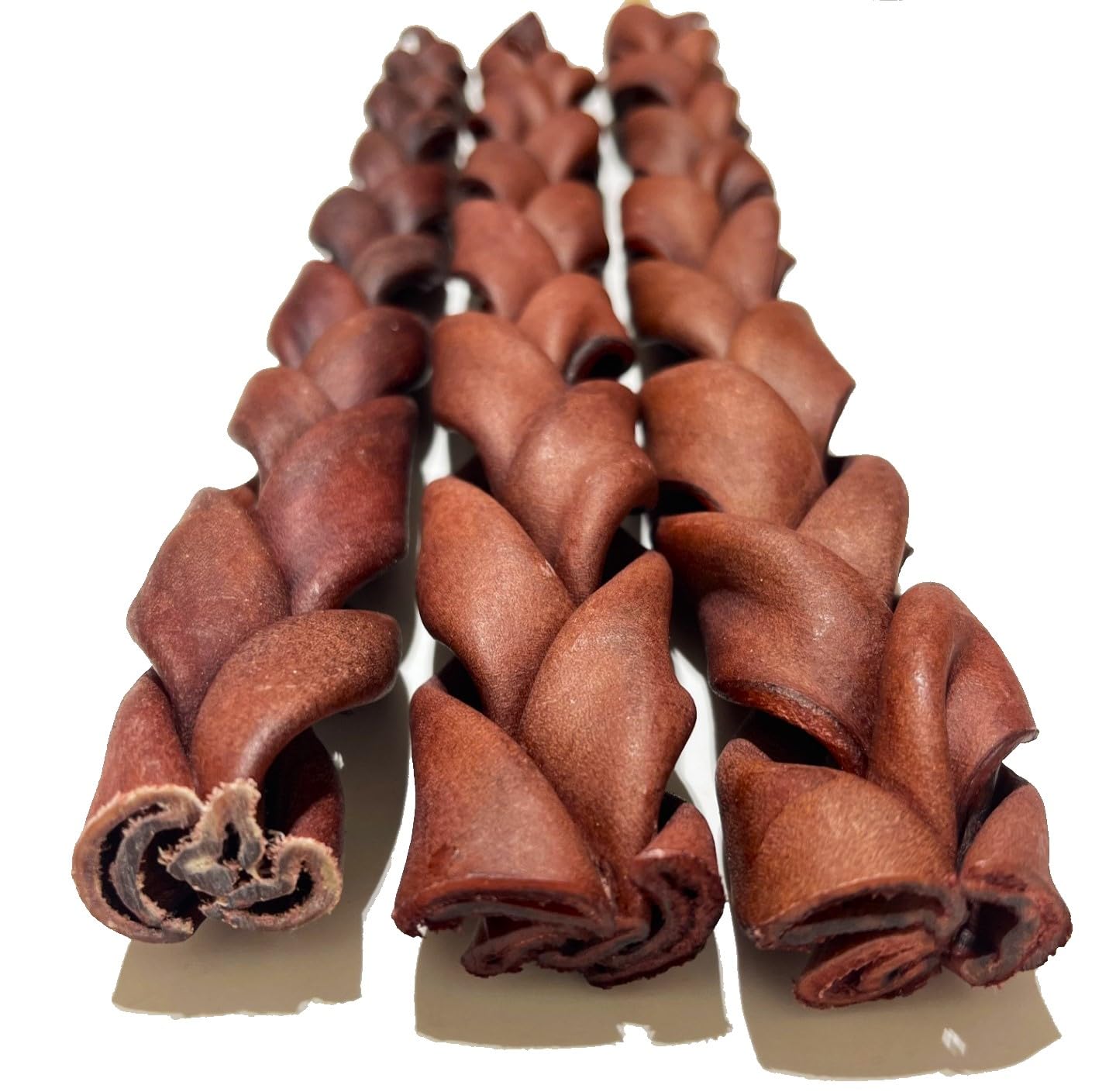 Braided Beef Collagen Sticks for Dogs *(12 INCH 3 Pack Jumbo 500 Grams)* - Long Lasting Collagen Chews - NO Odor - Rawhide Free - Bully Stick Alternative High Protein Dental Treats
